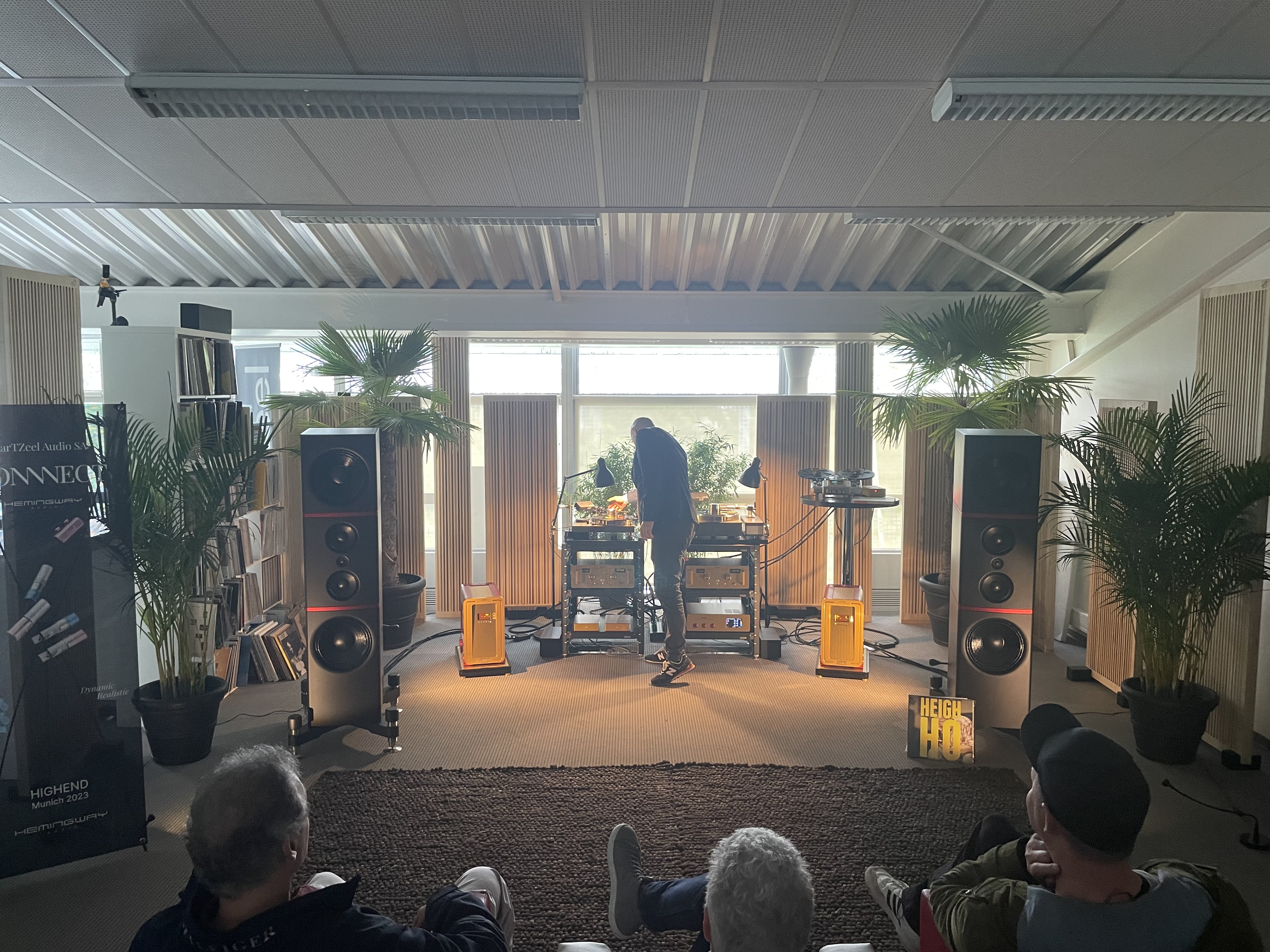 live audio demonstration room