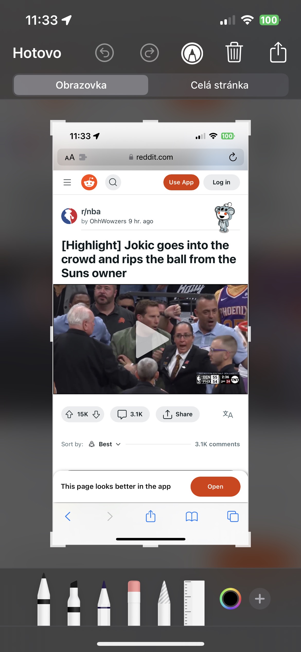 nba reddit highlight screenshot