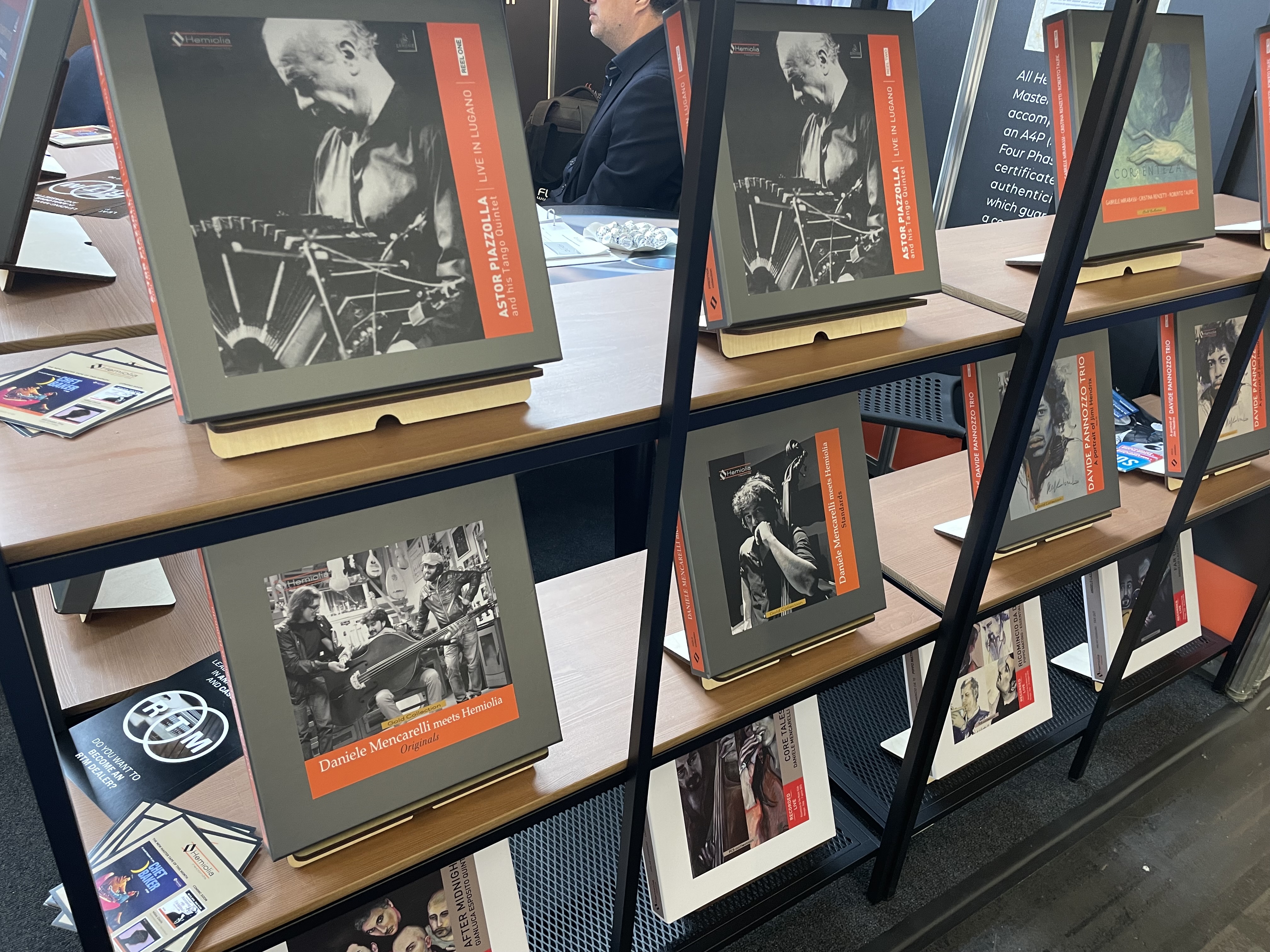 record display at booth