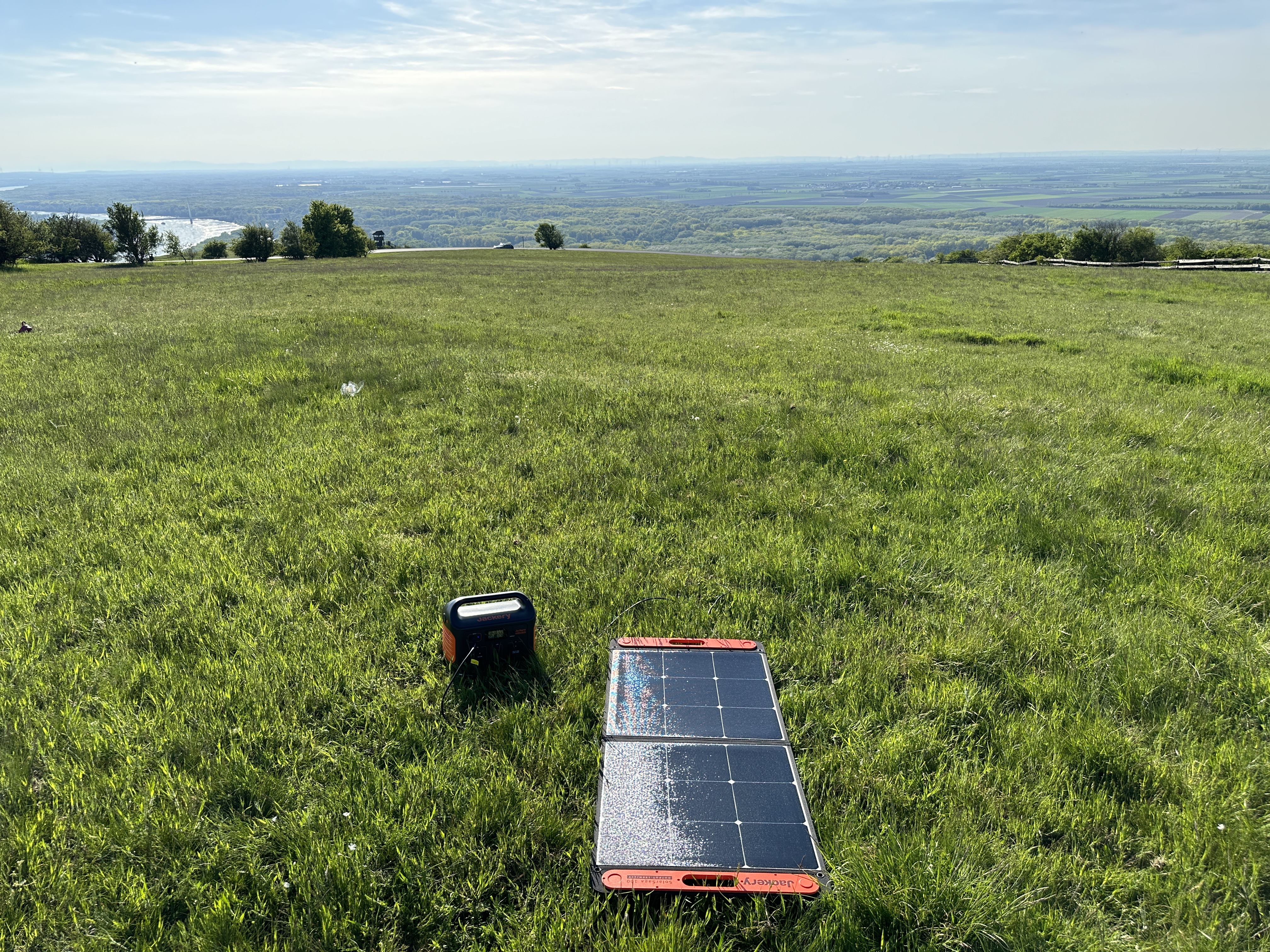 solar panel field