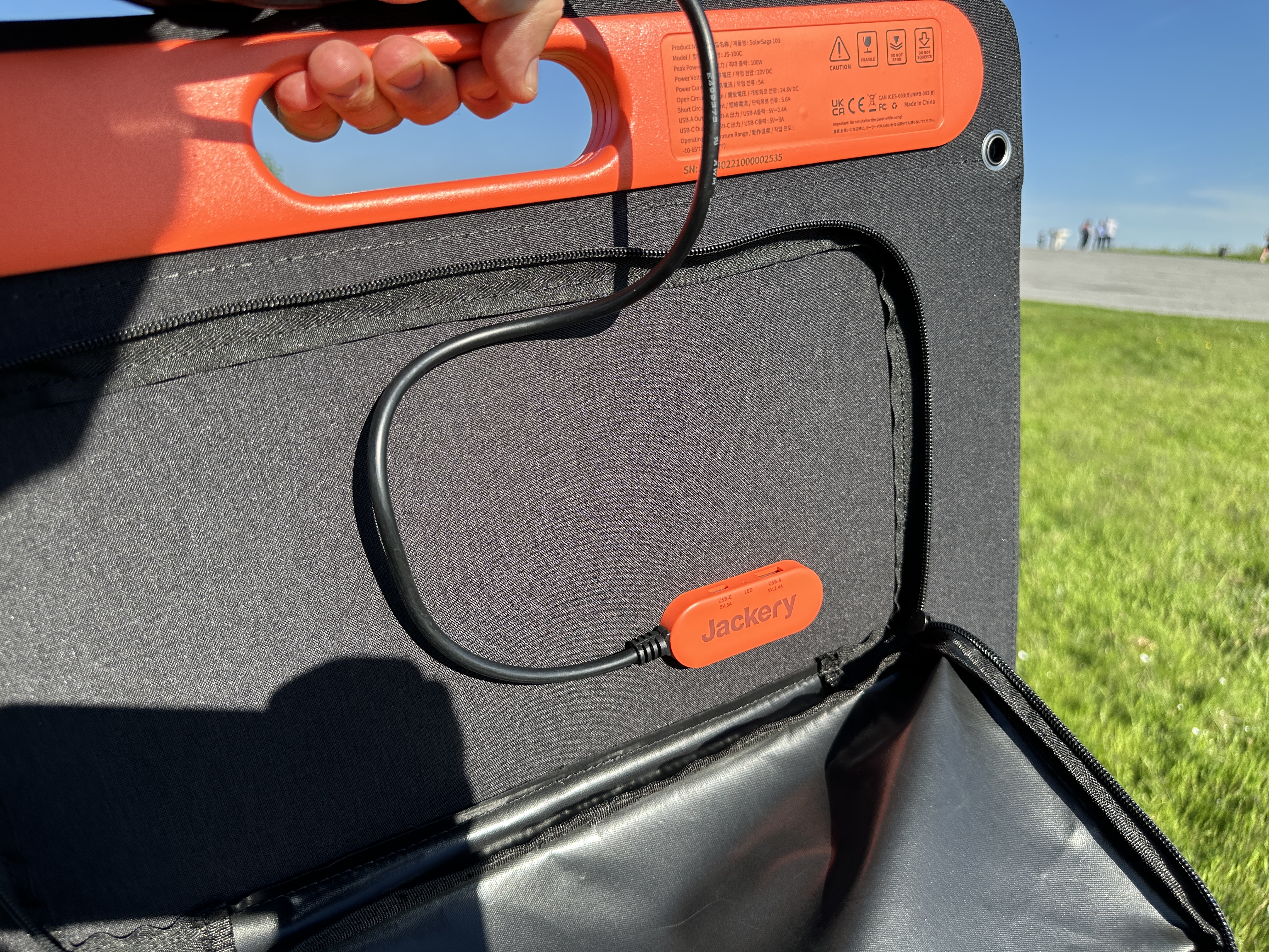 solar panel hill view