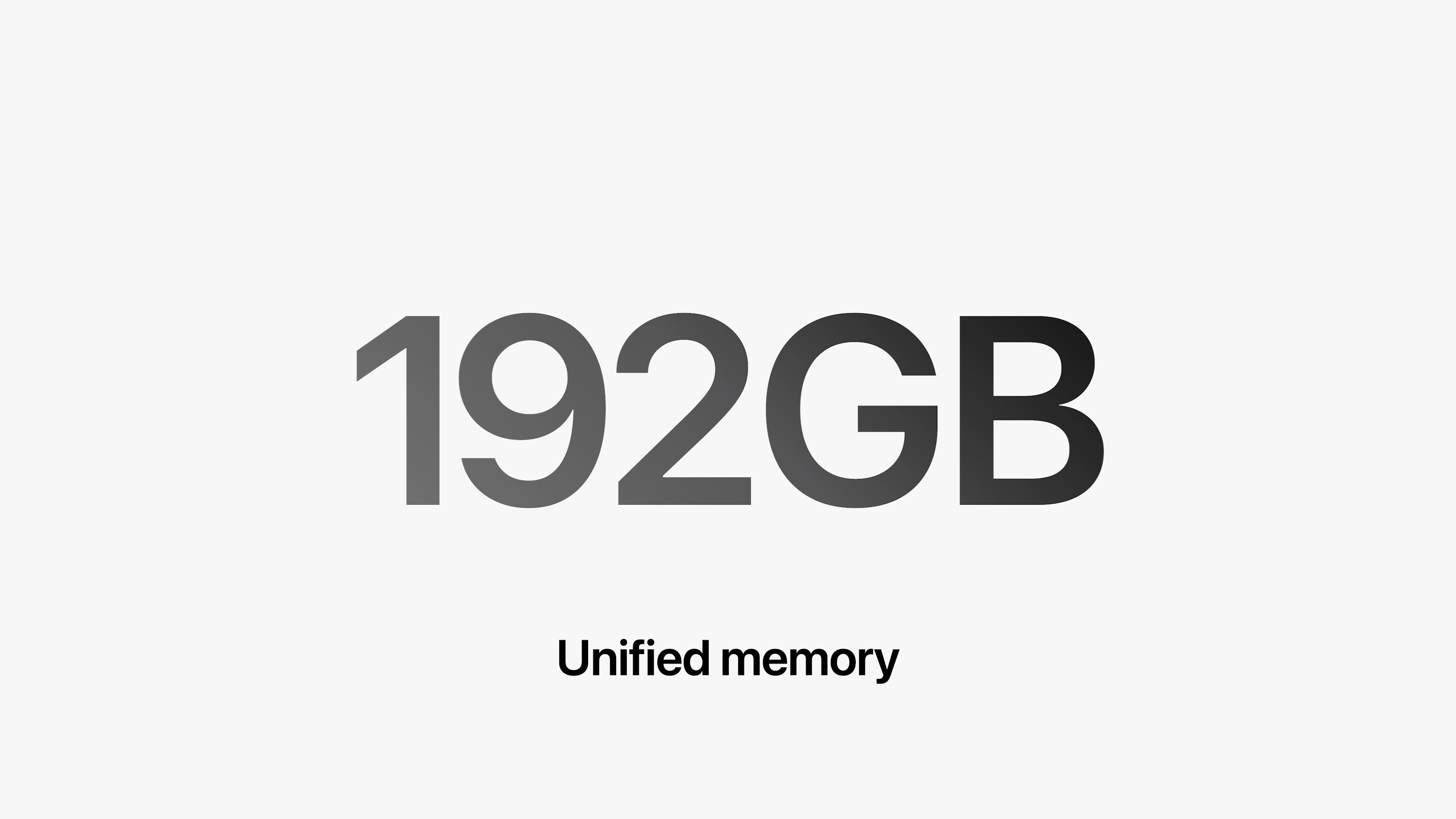 192gb unified memory