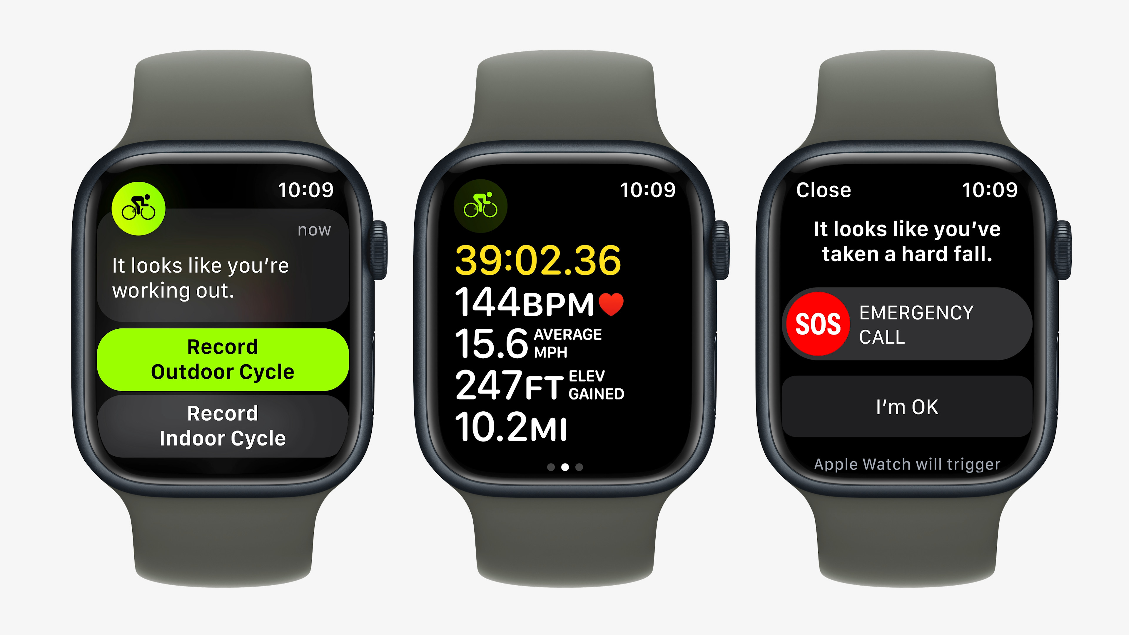apple watch cycling stats