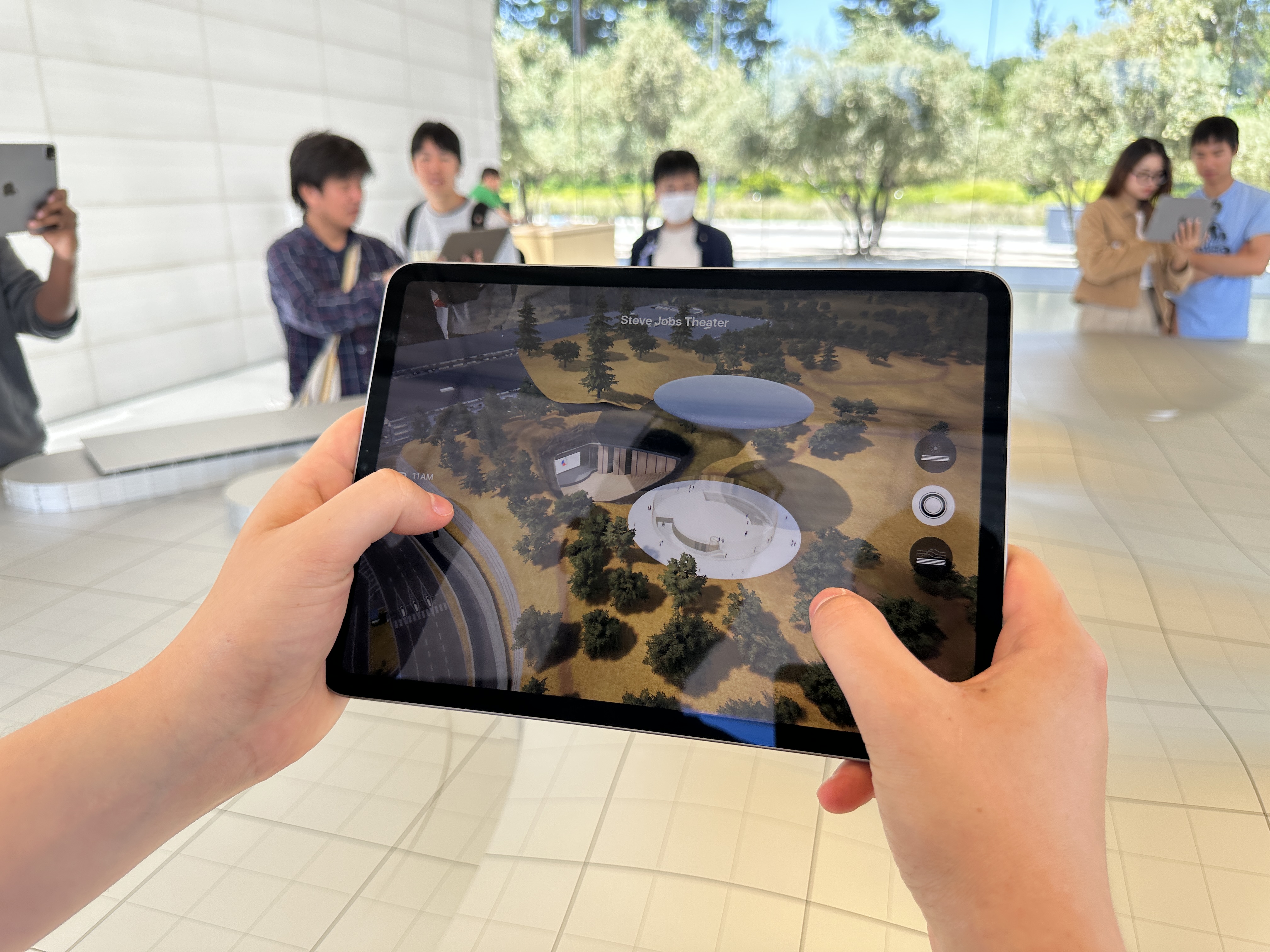 augmented reality tablet view