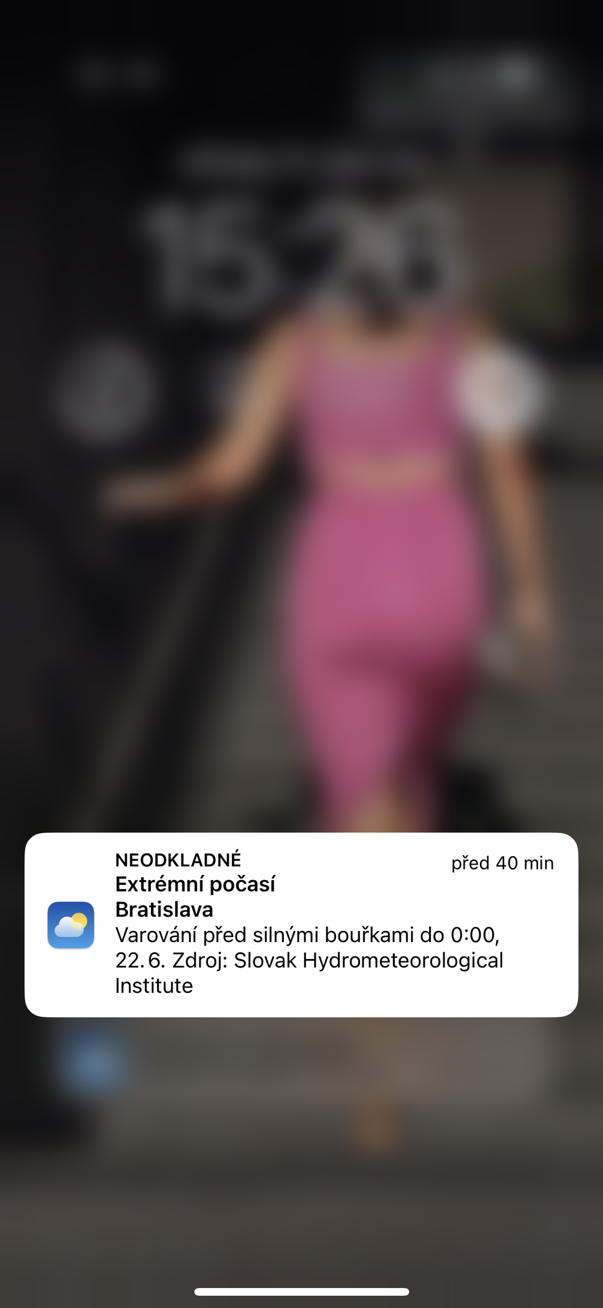 blurred background weather alert