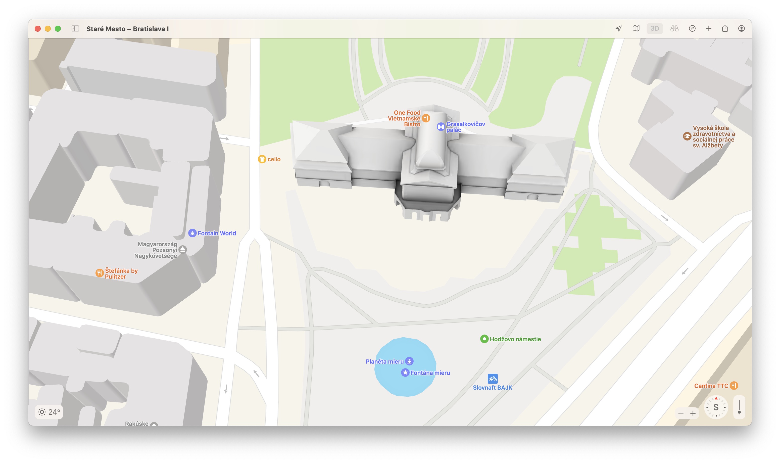 building map closeup