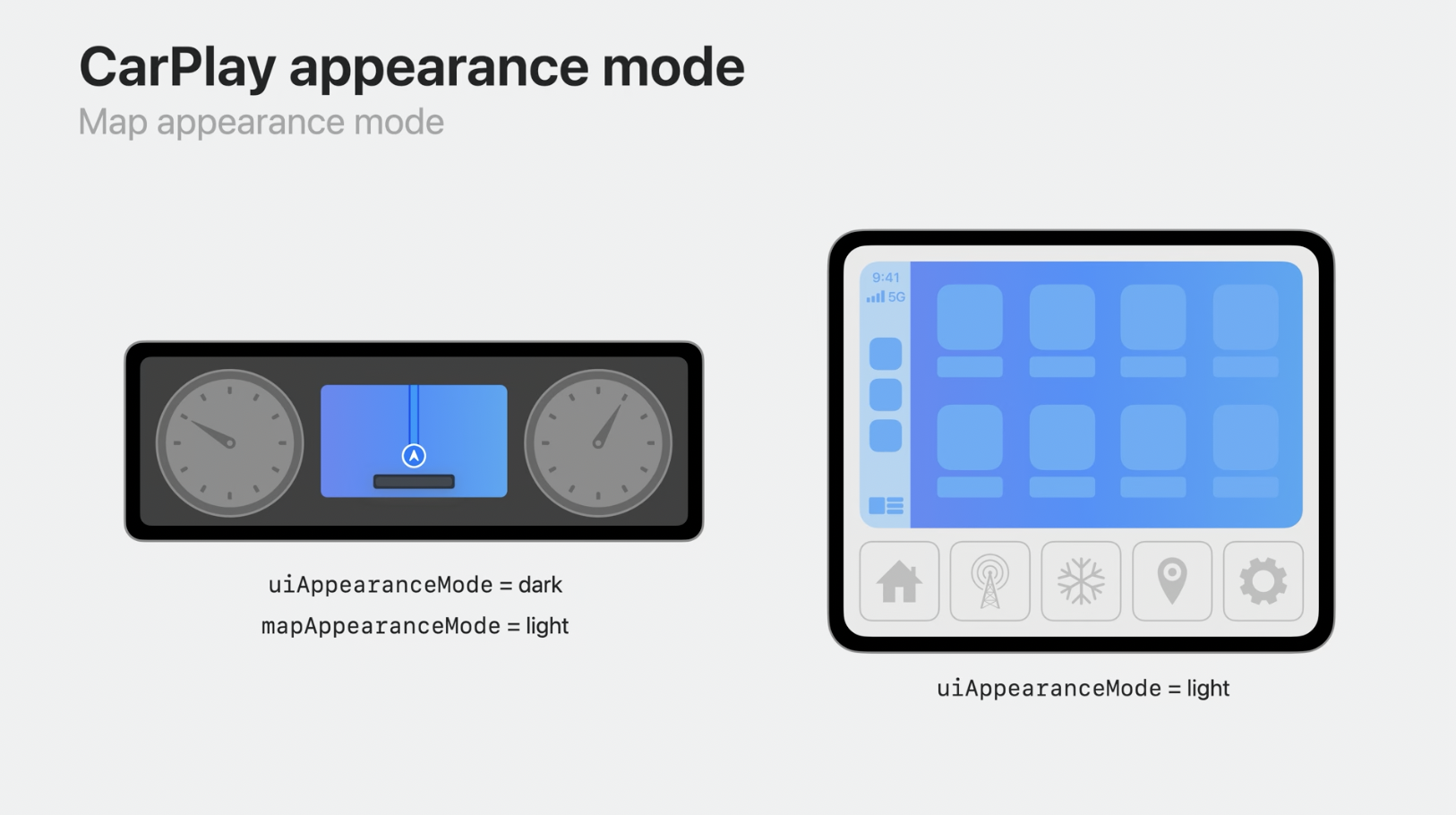 carplay appearance mode dark light