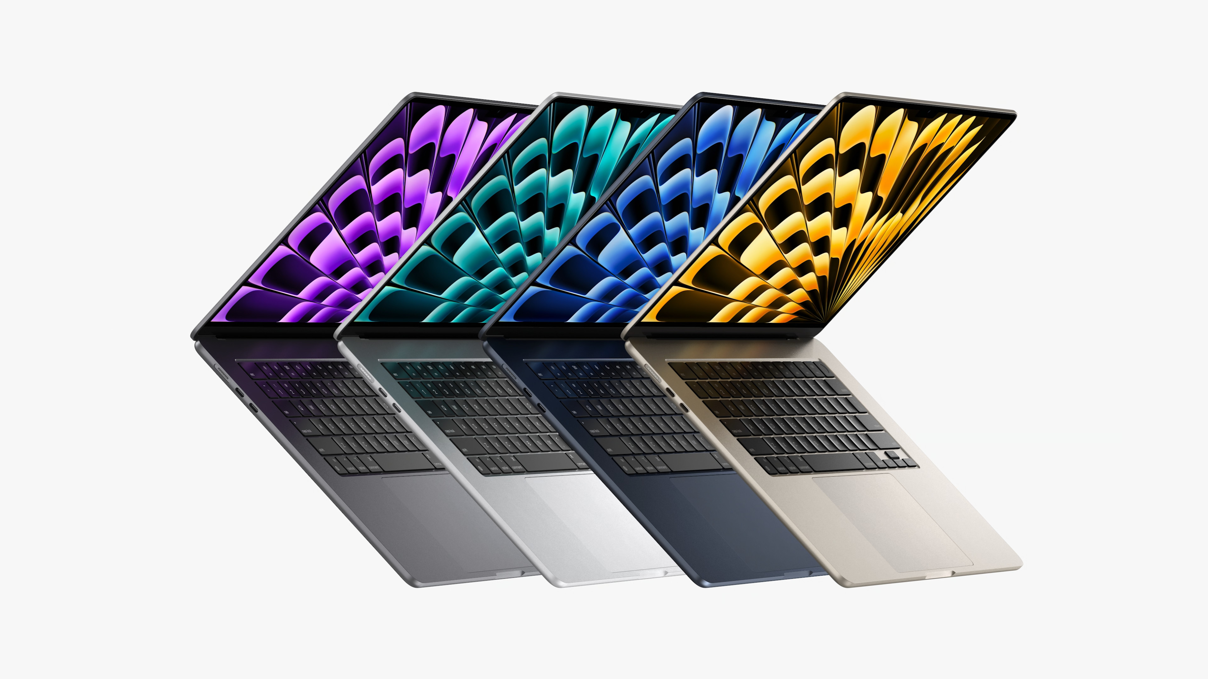 colorful laptops display