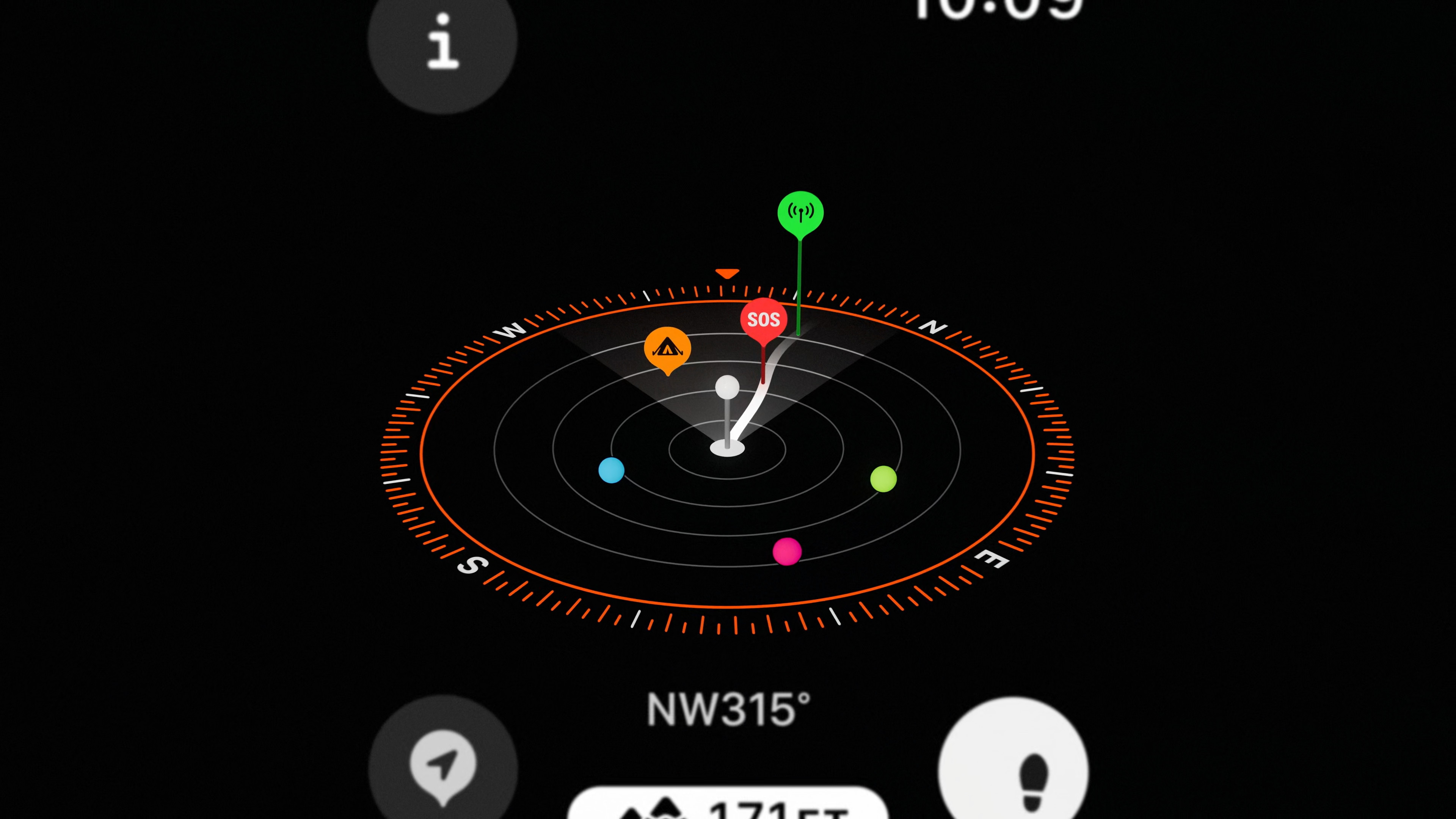 compass navigation 3d view