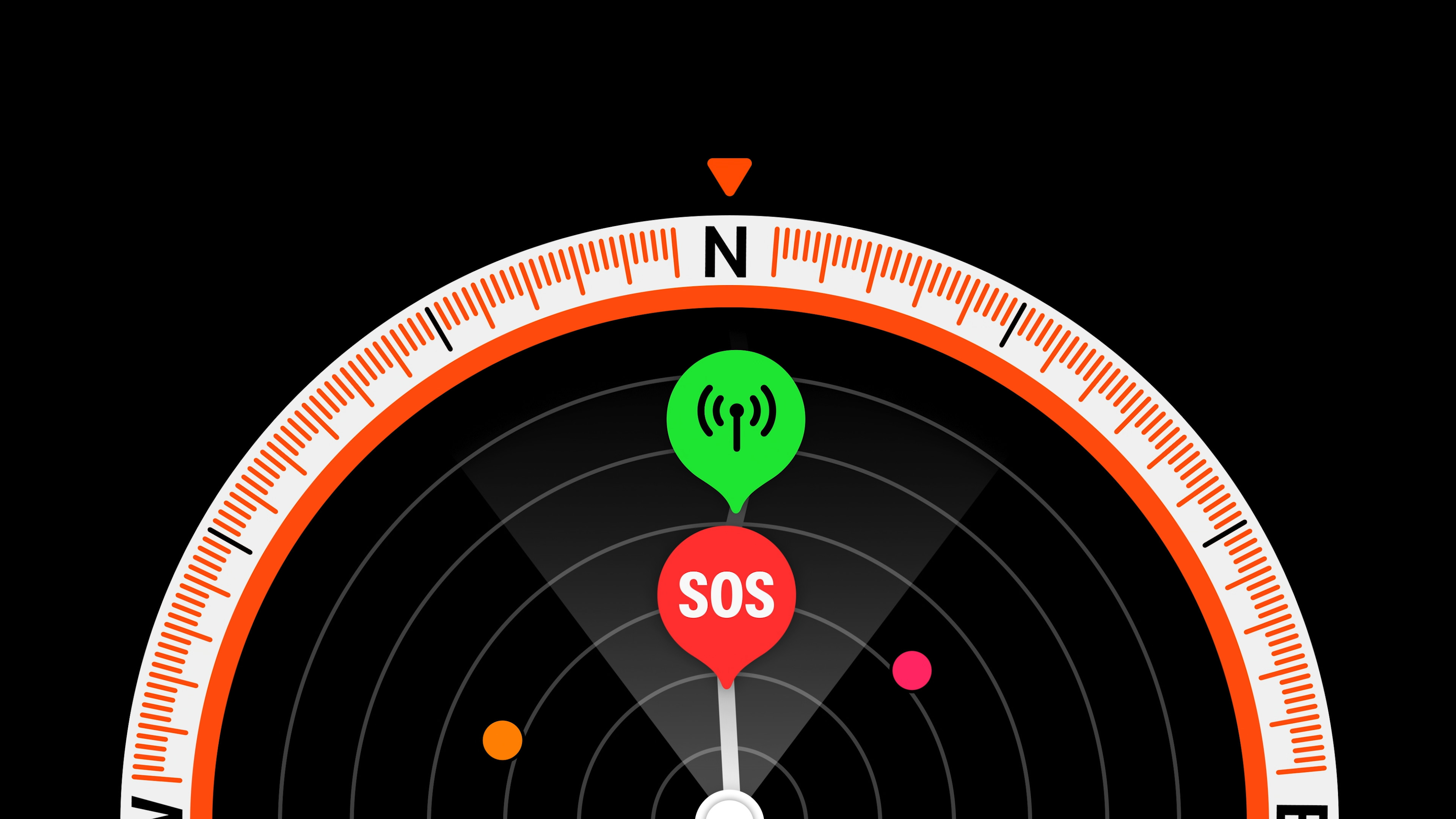 compass navigation sos signal