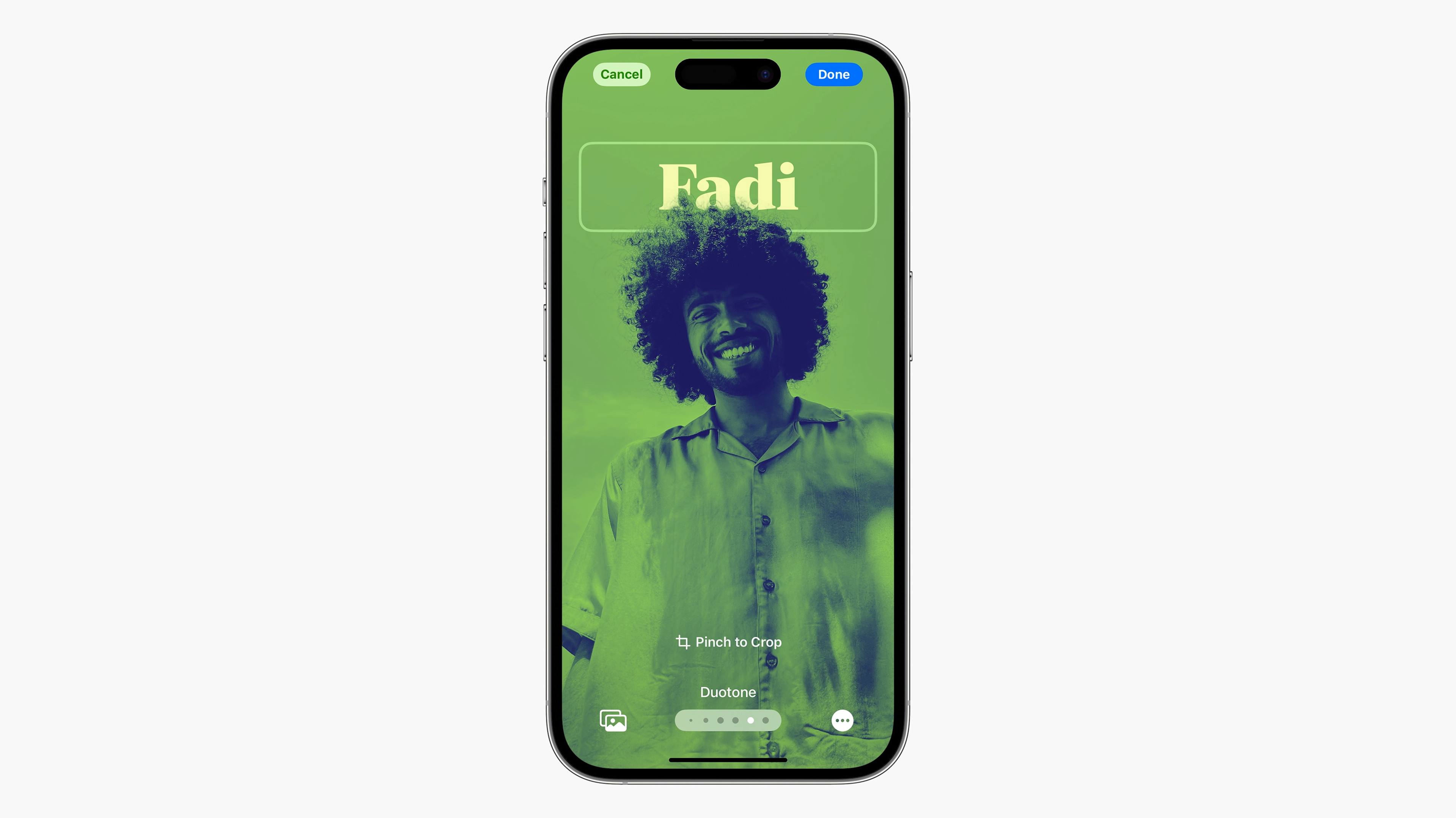 contact customization screen