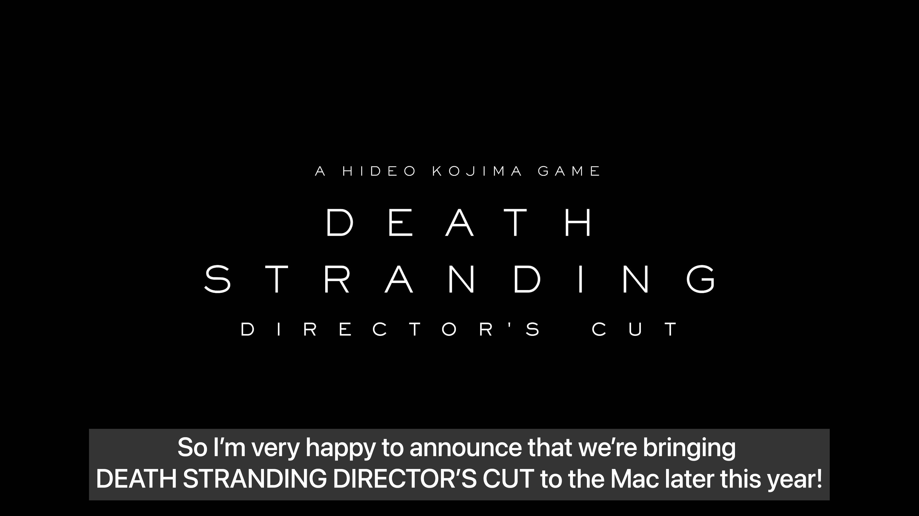 death stranding directors cut announcement