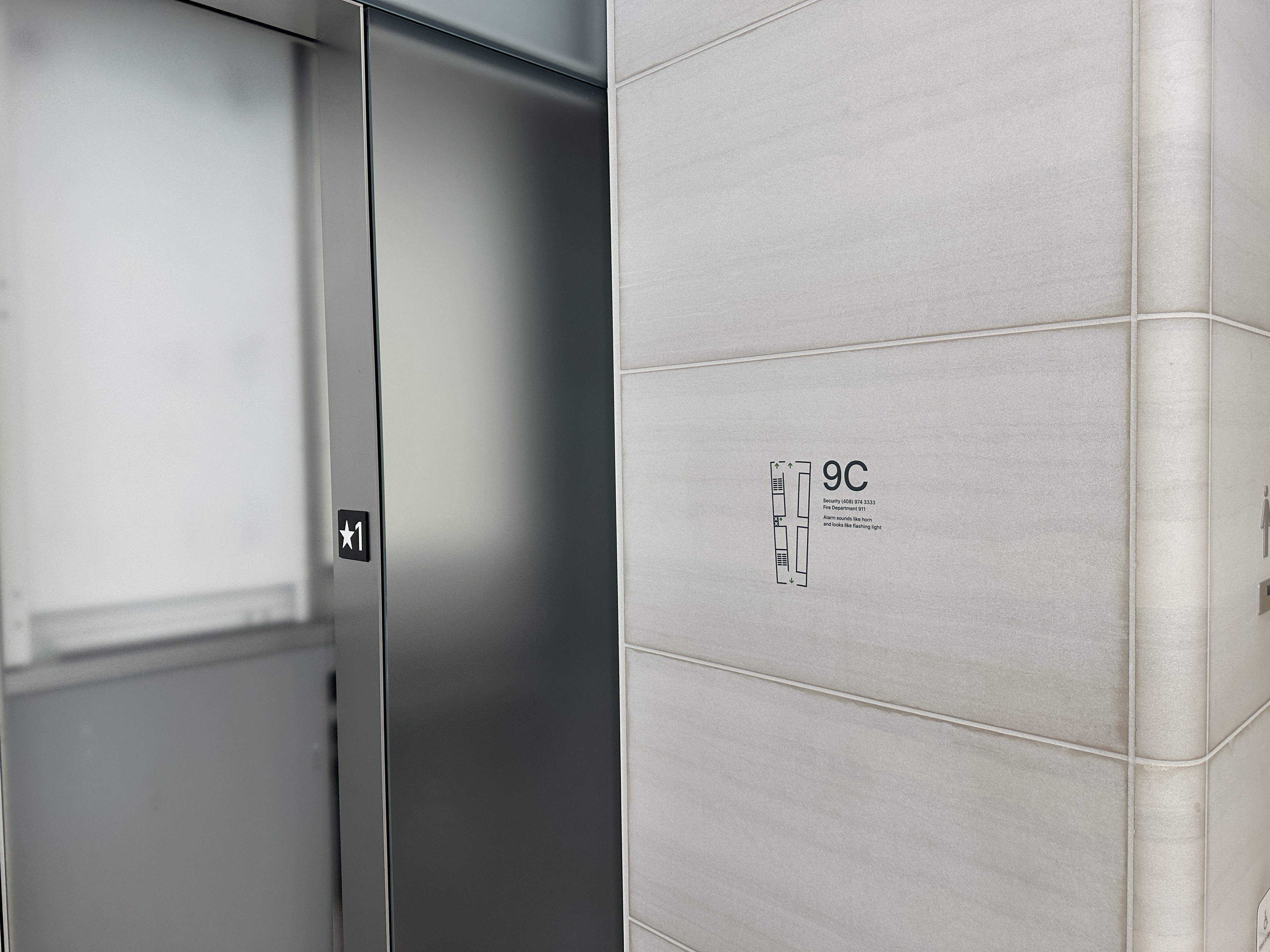 elevator signage