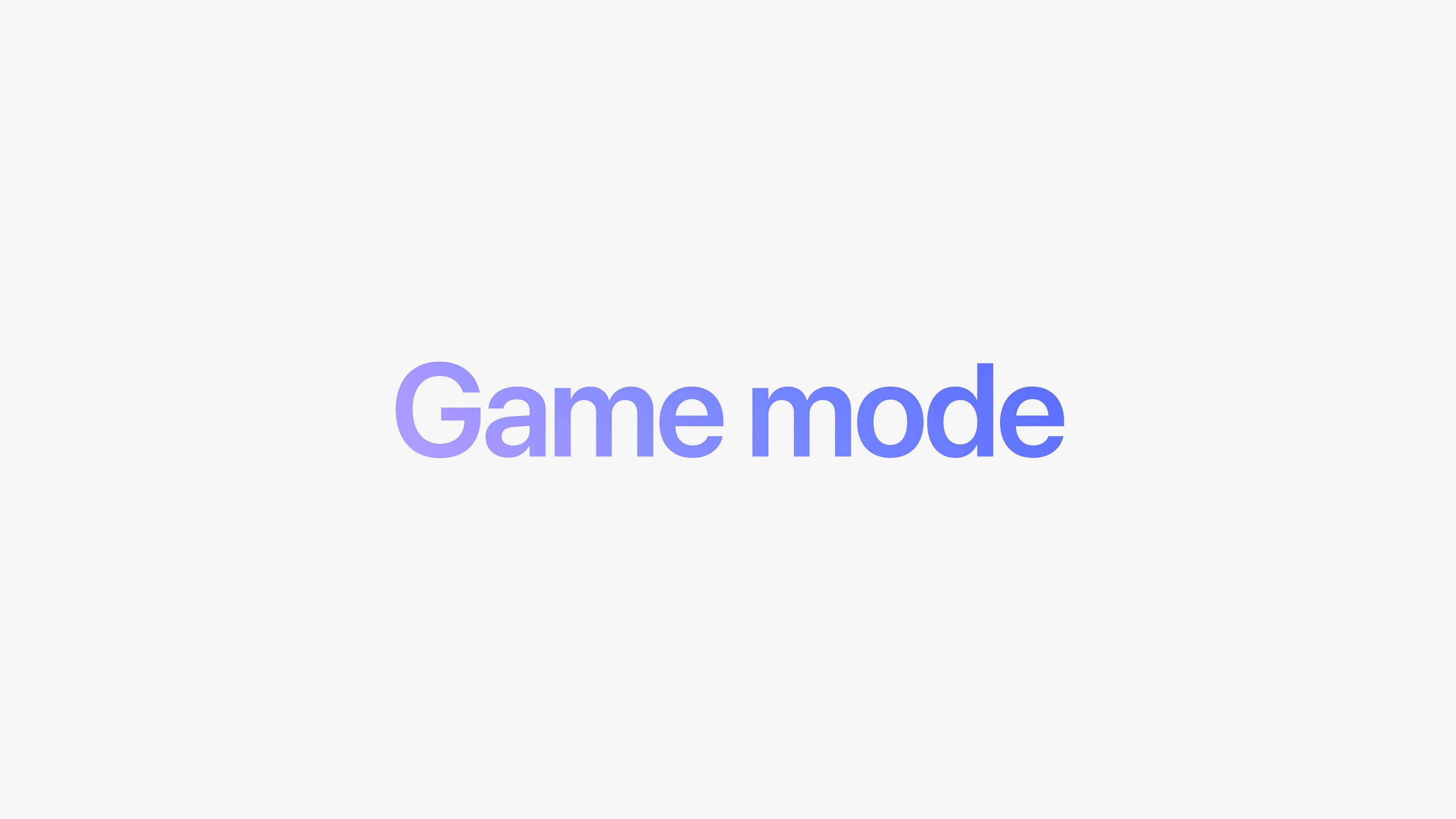 game mode text