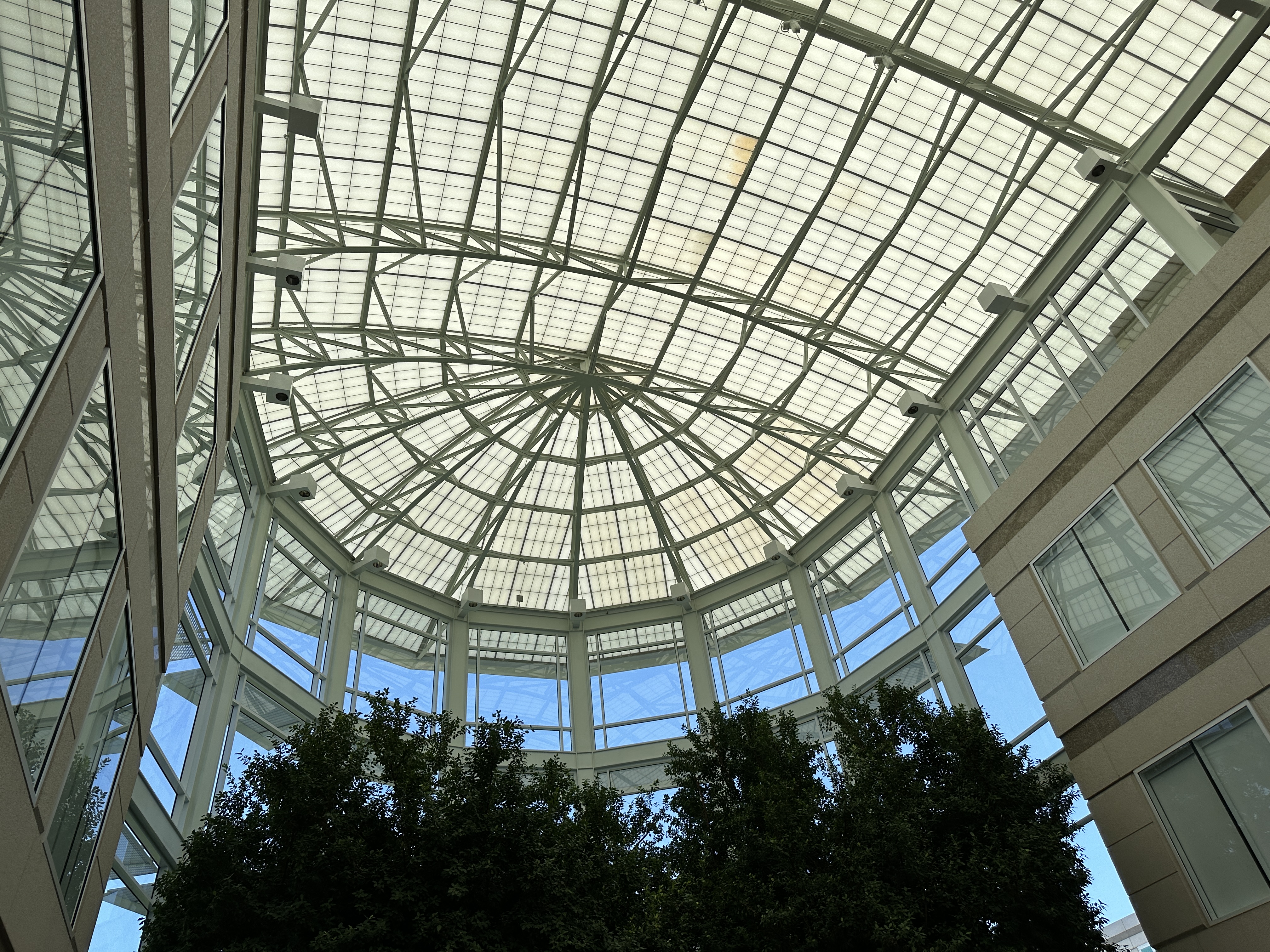 glass dome ceiling