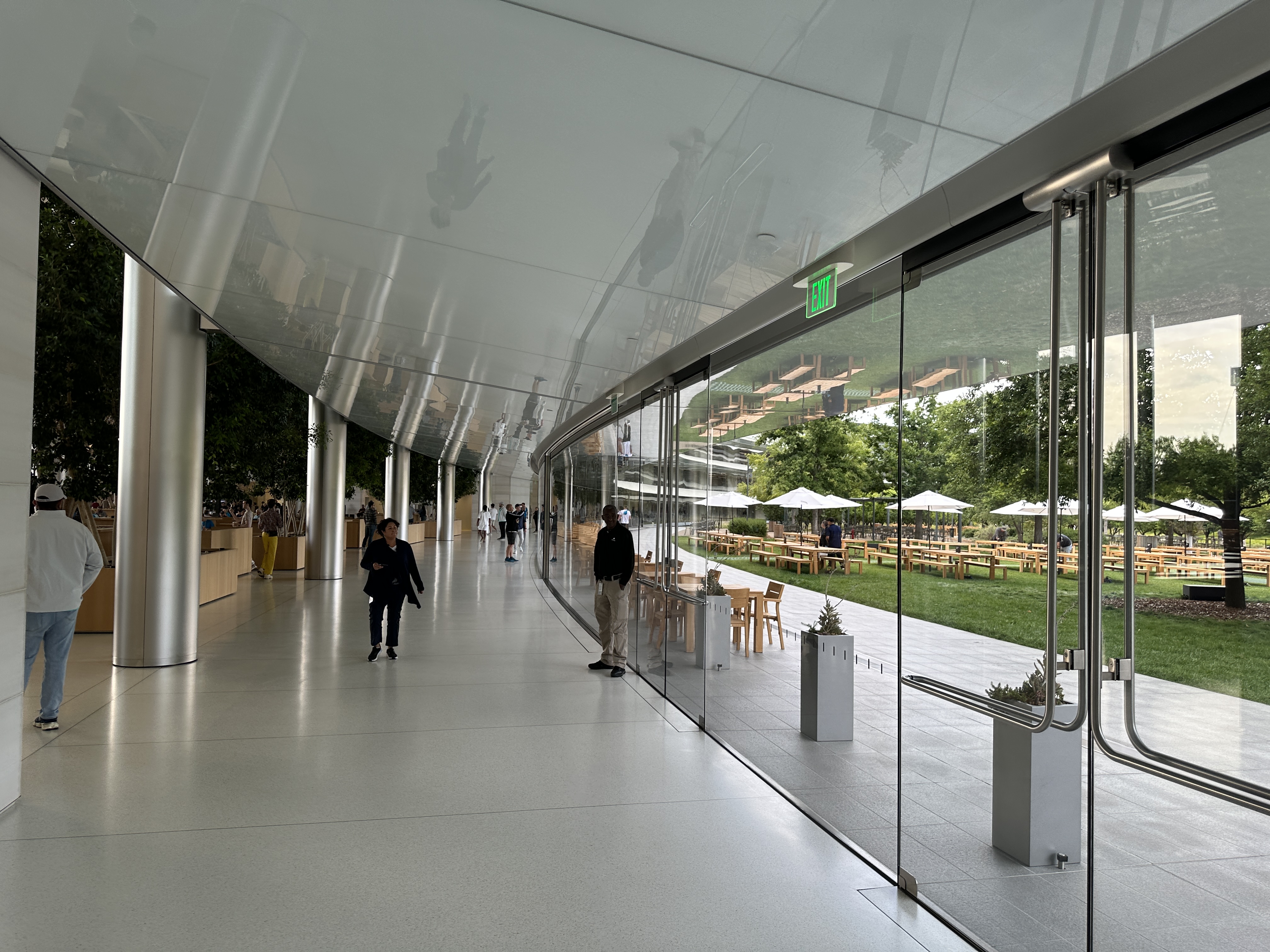 glass hallway modern design