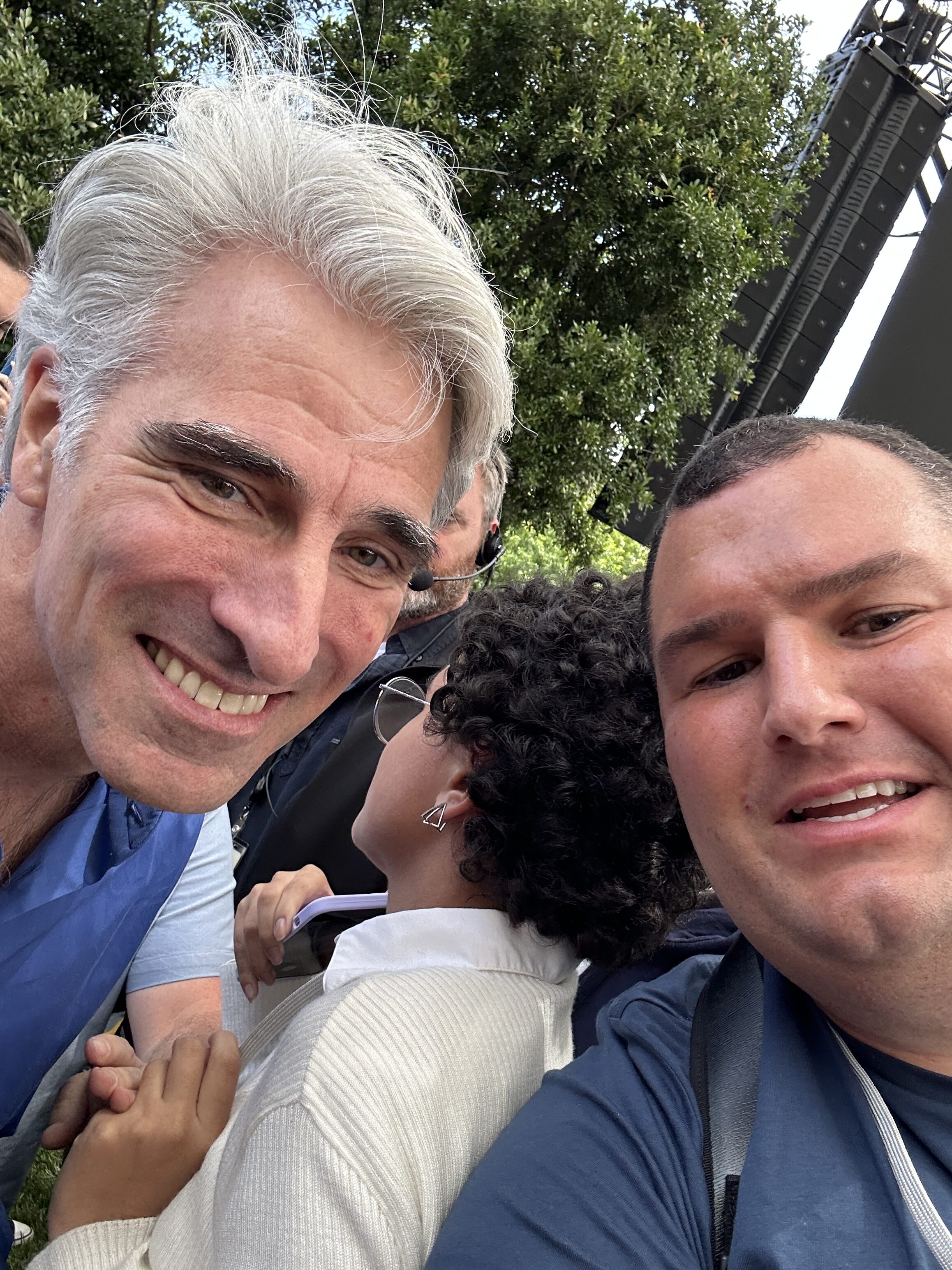 group selfie outdoor event