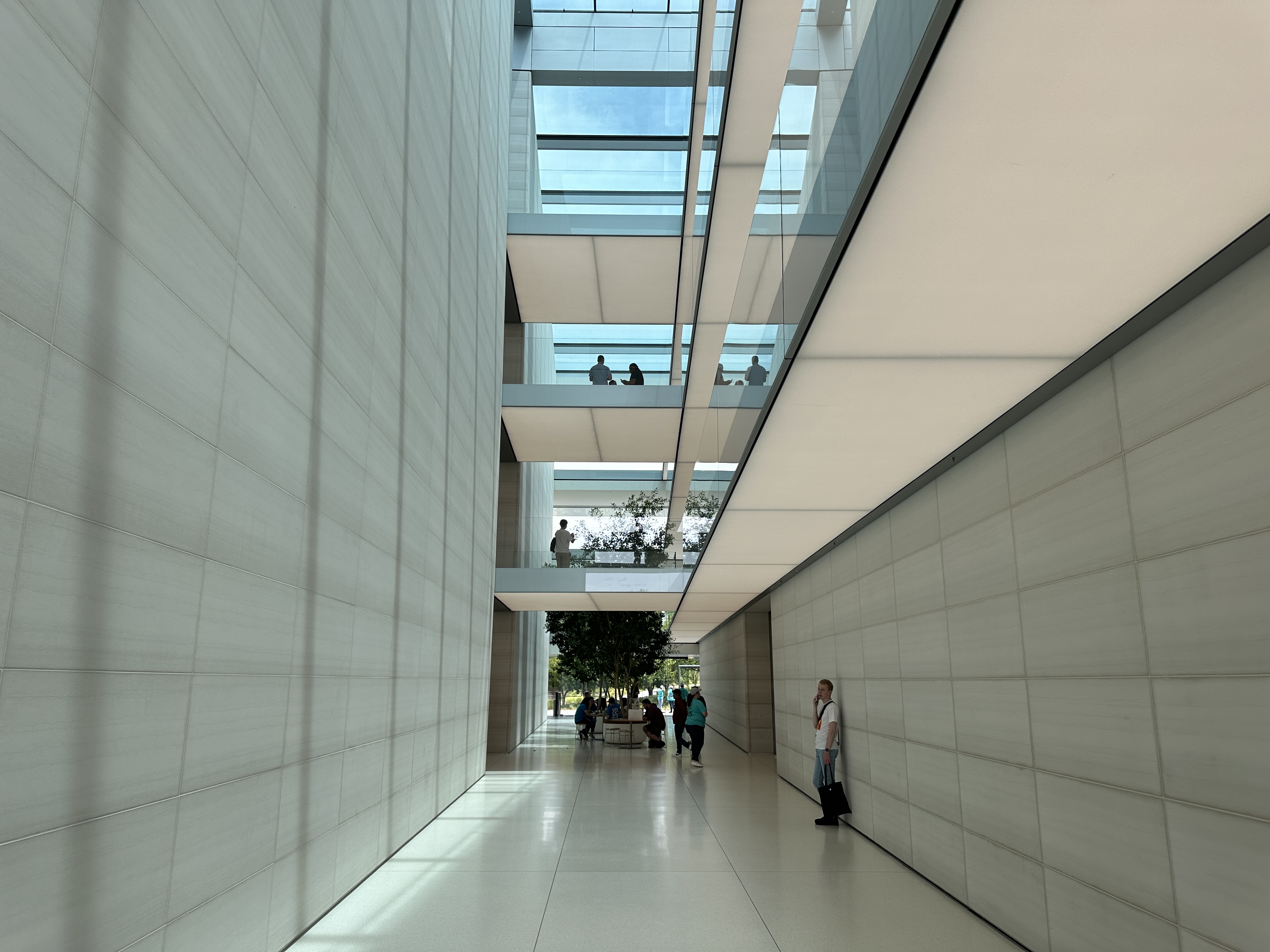 interior glass corridor