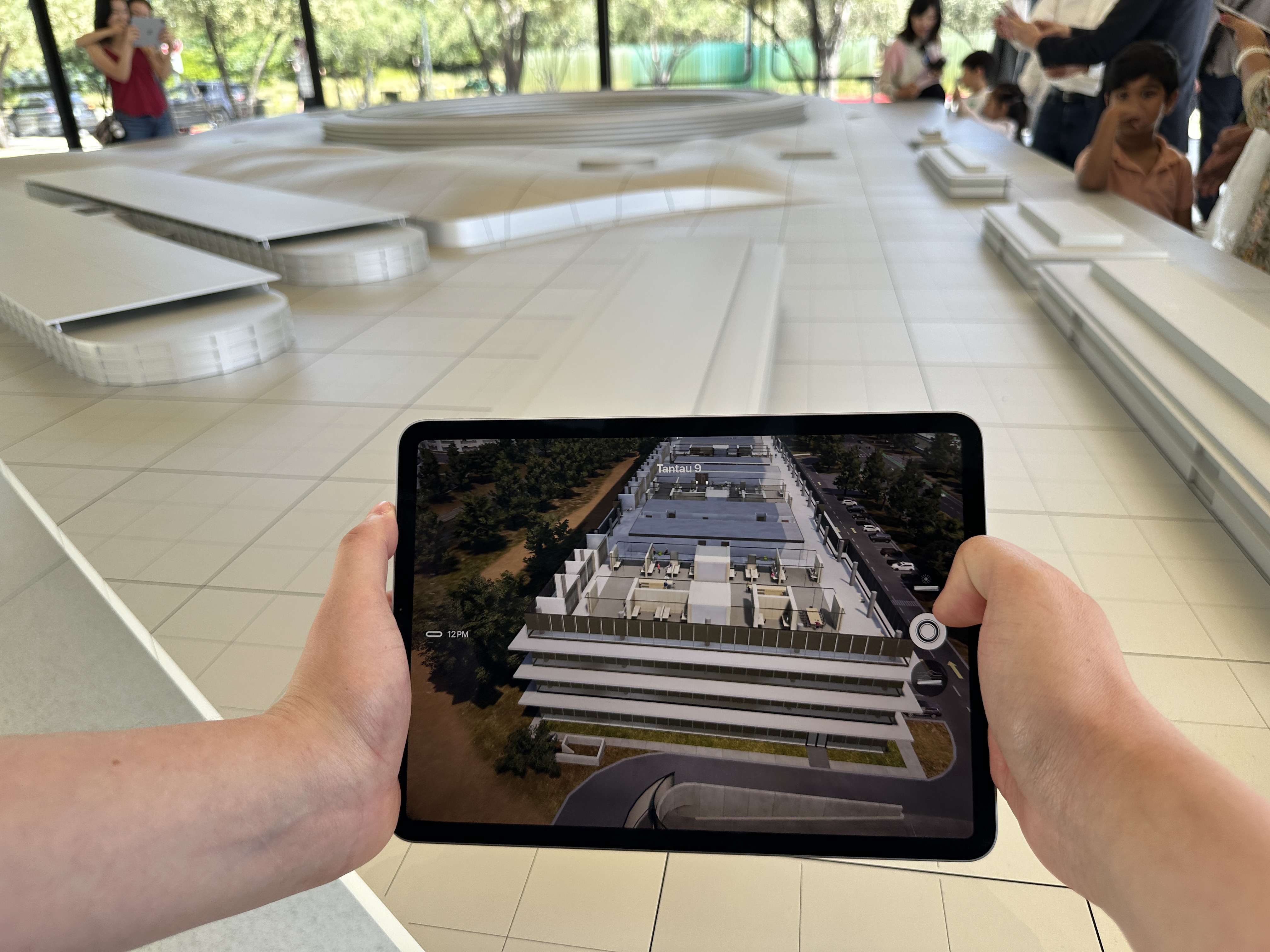 ipad augmented reality closeup