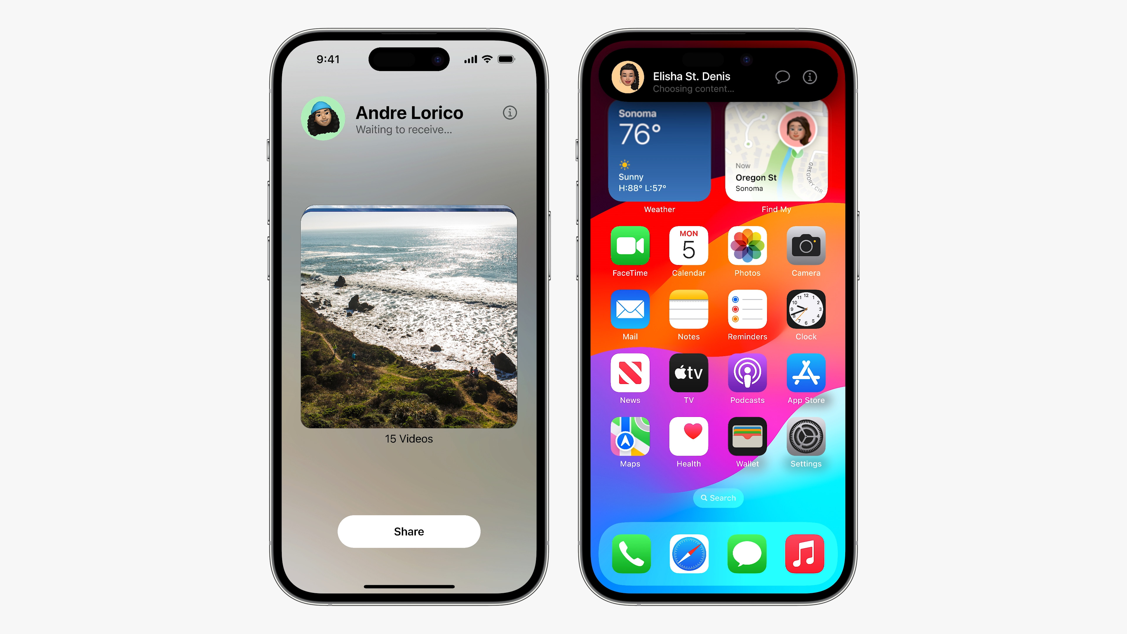 iphone receiving file