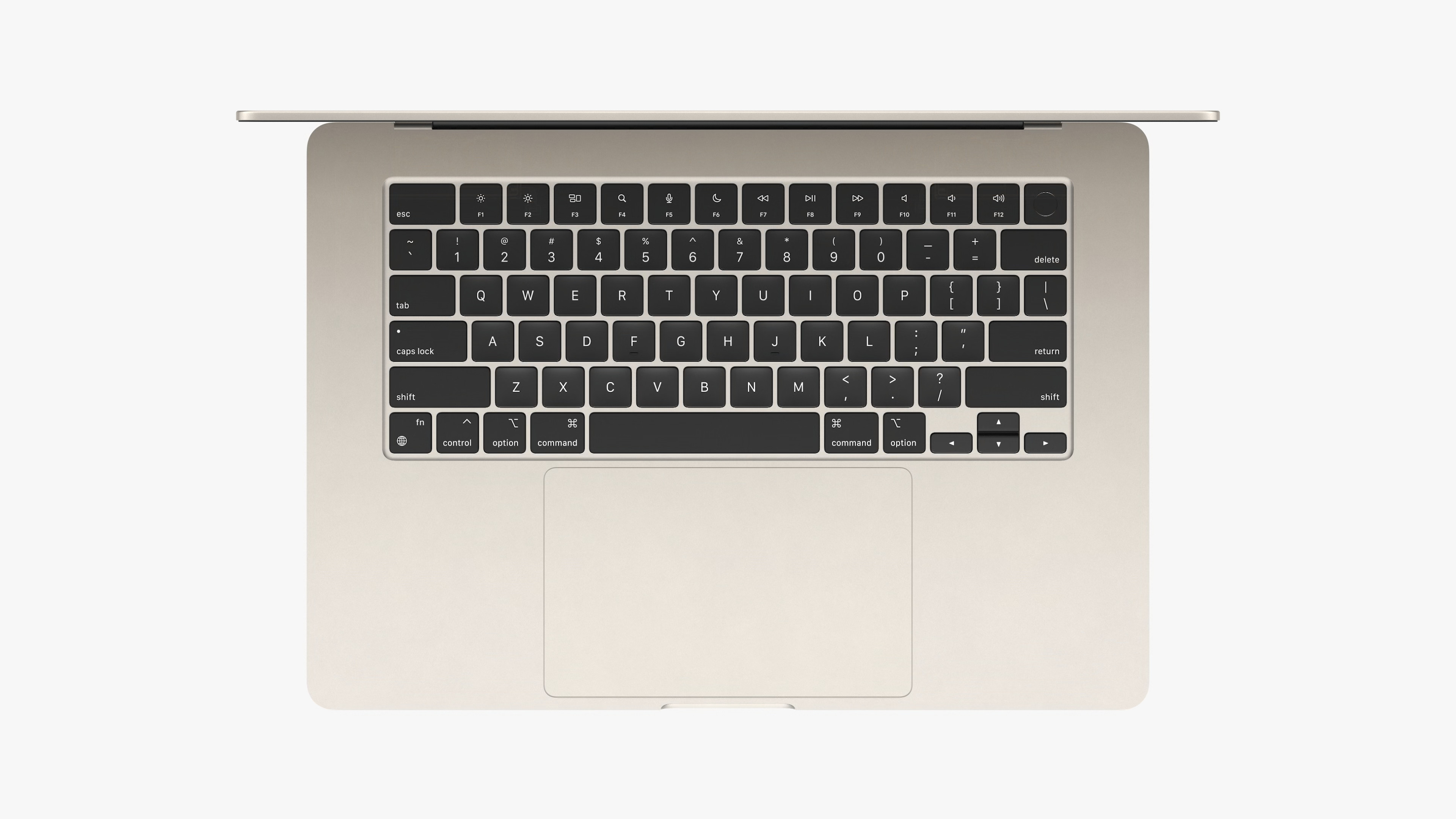 laptop keyboard top view