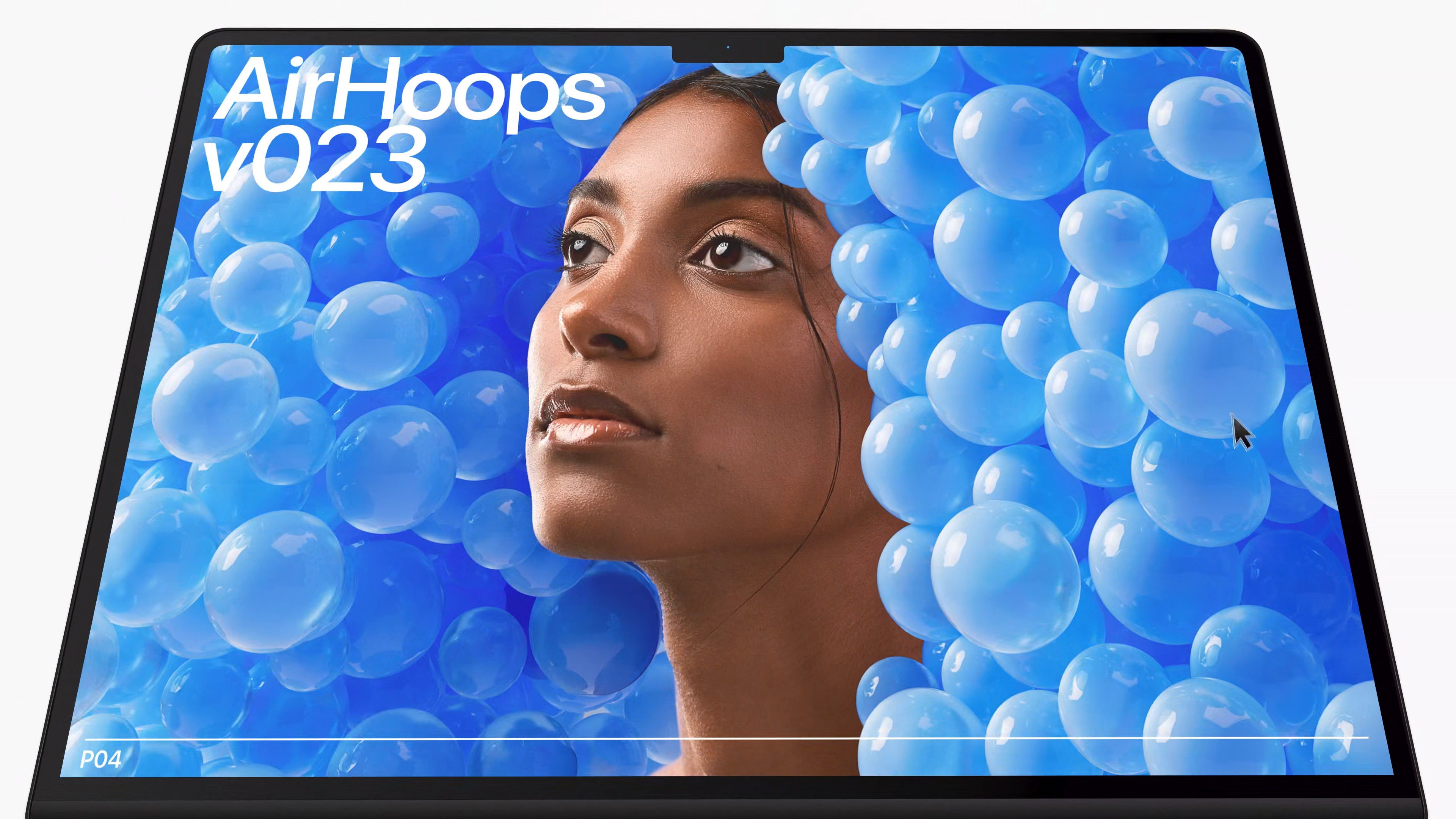 macbook air blue bubbles