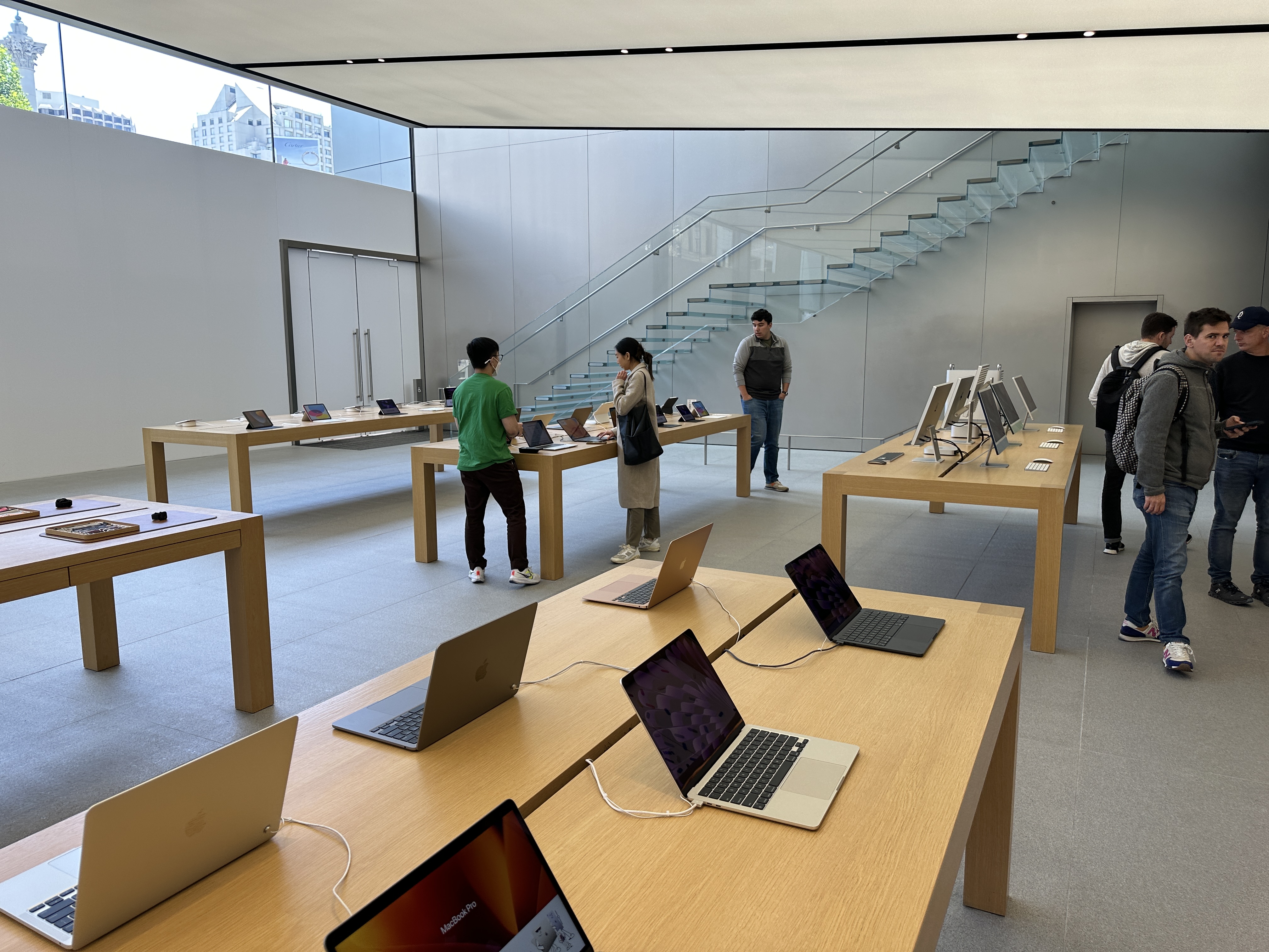 modern tech store interior