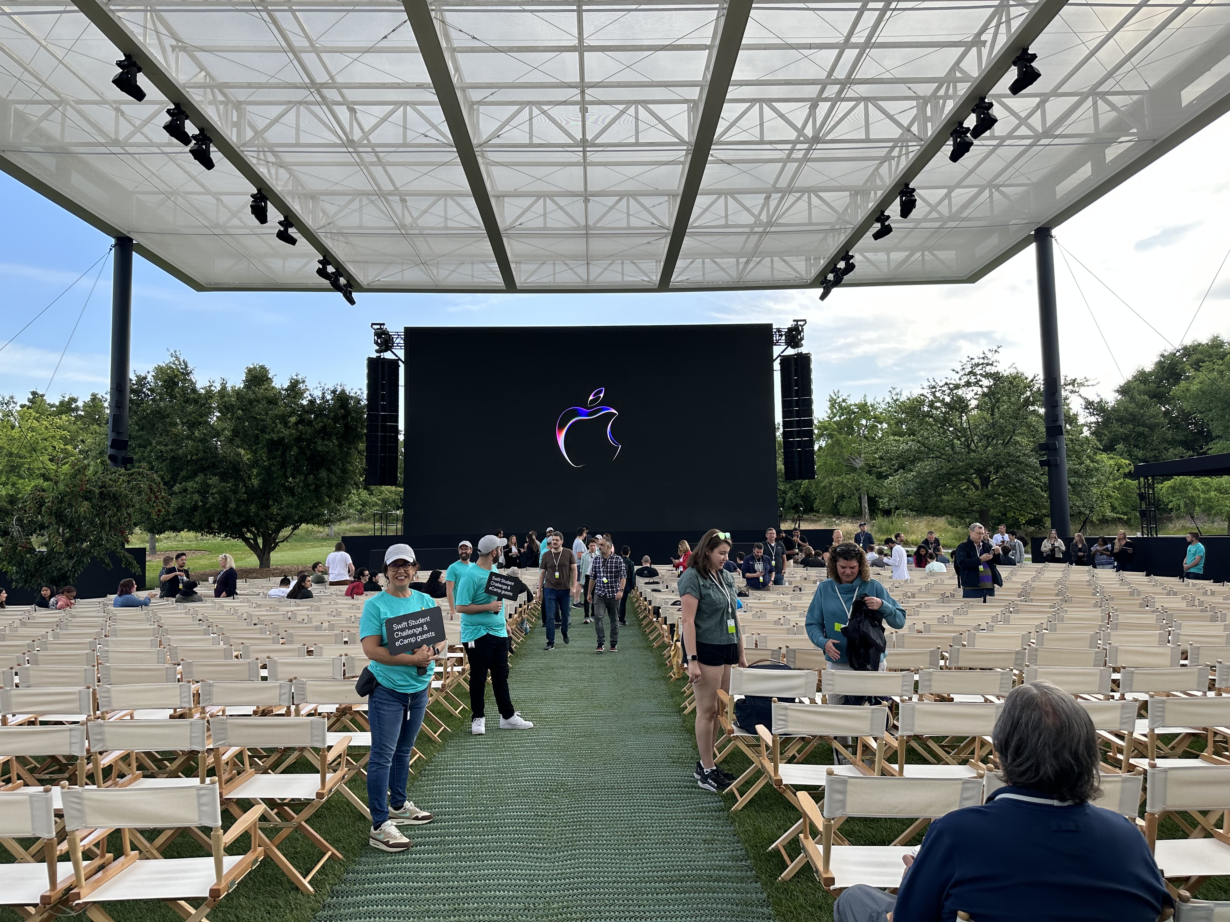 people gathering at event