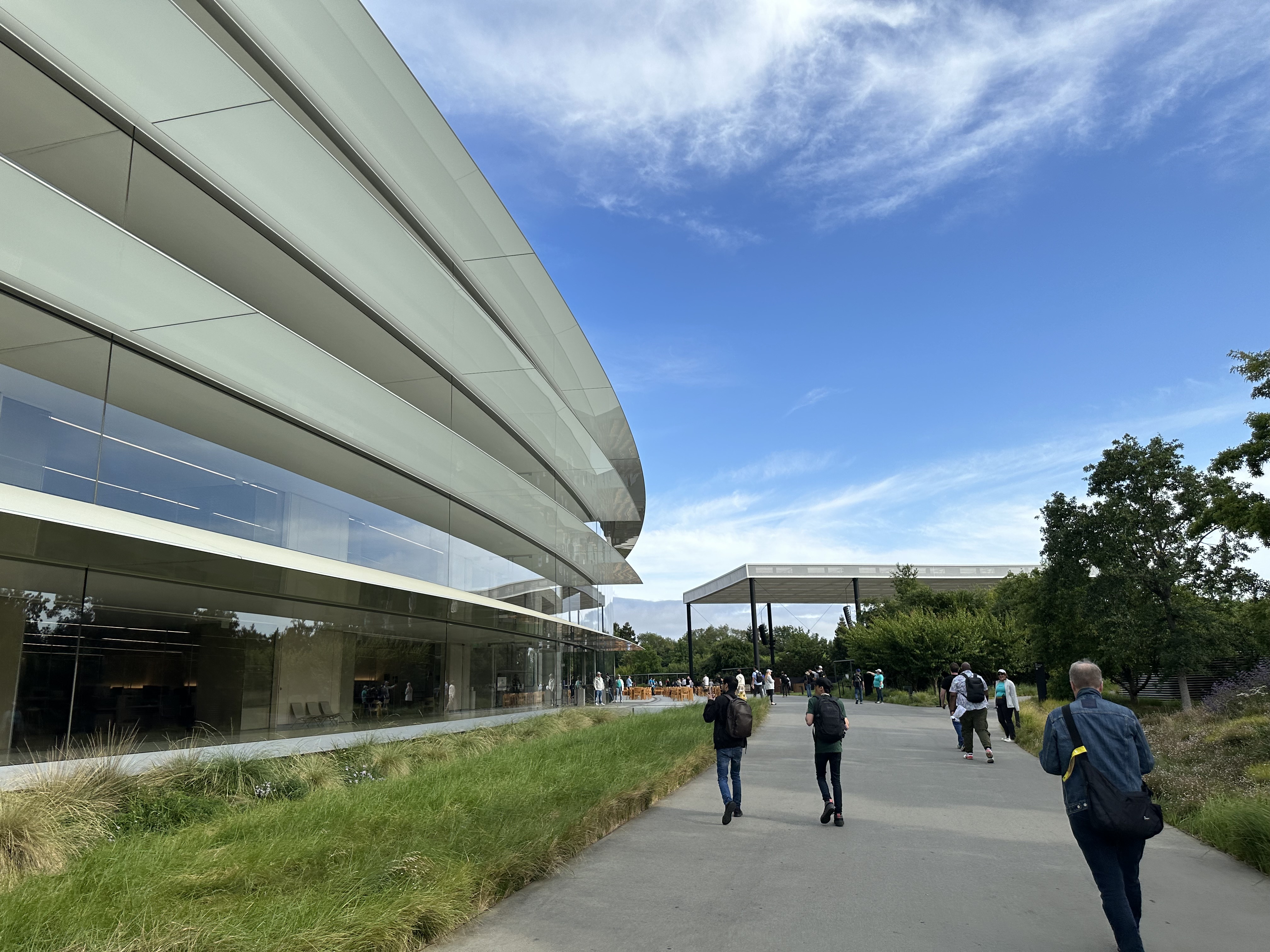 people walking near building