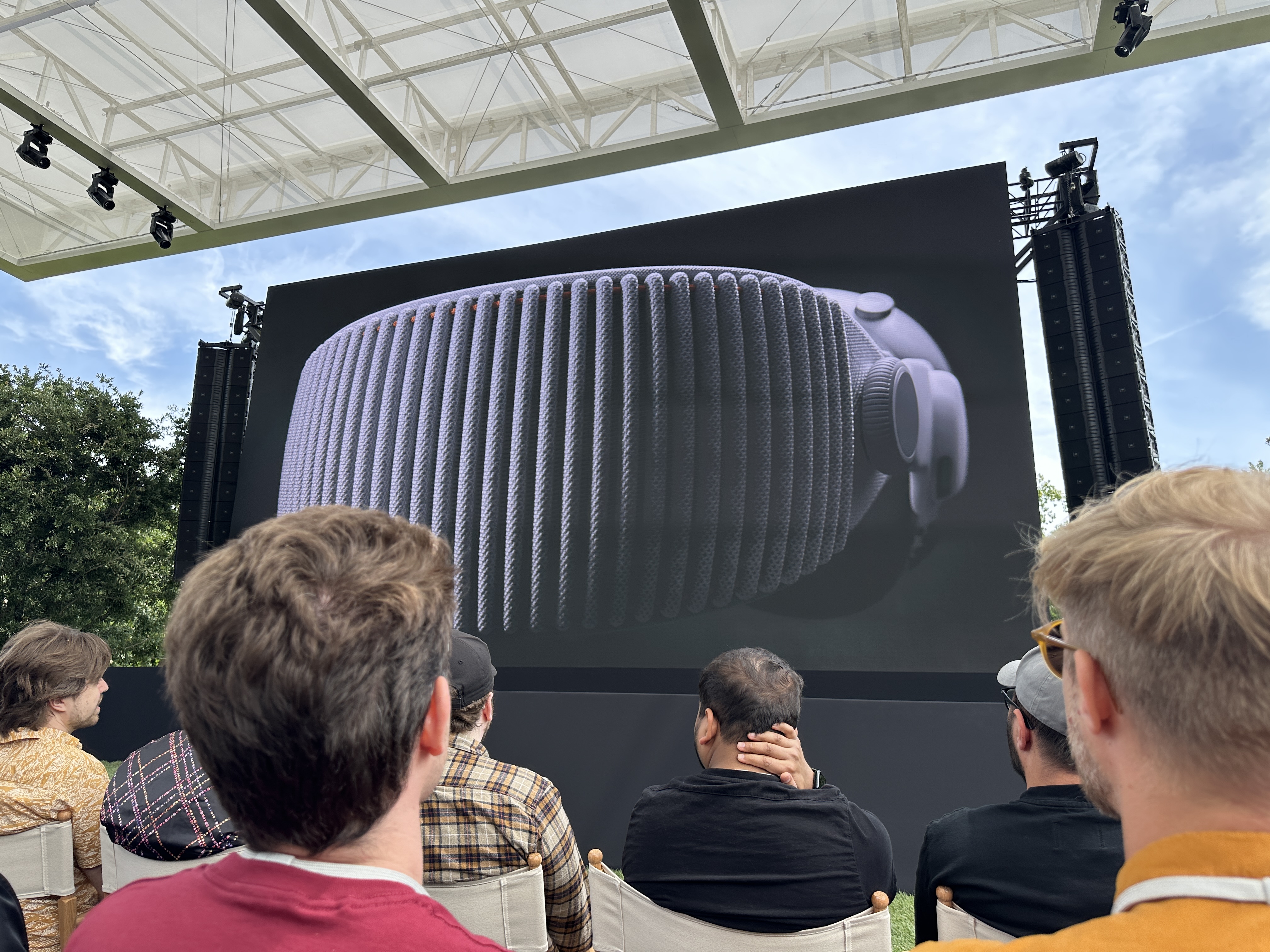 people watching presentation