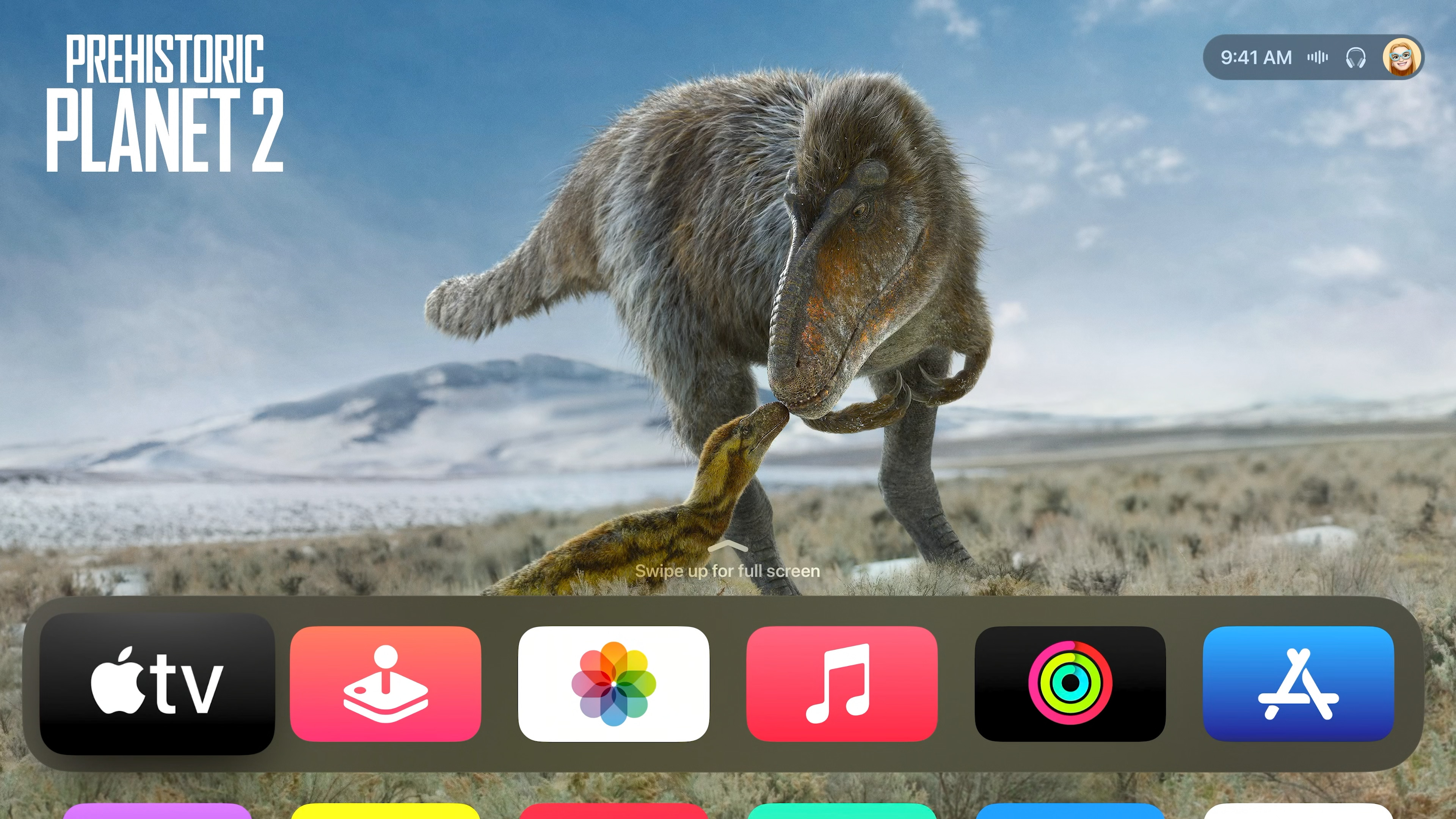 prehistoric planet tv interface