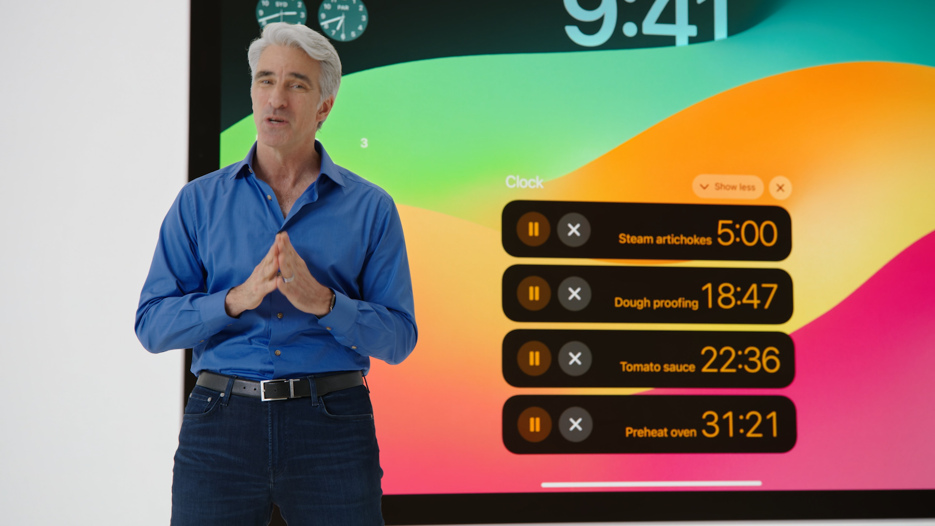 presentation with multiple timers