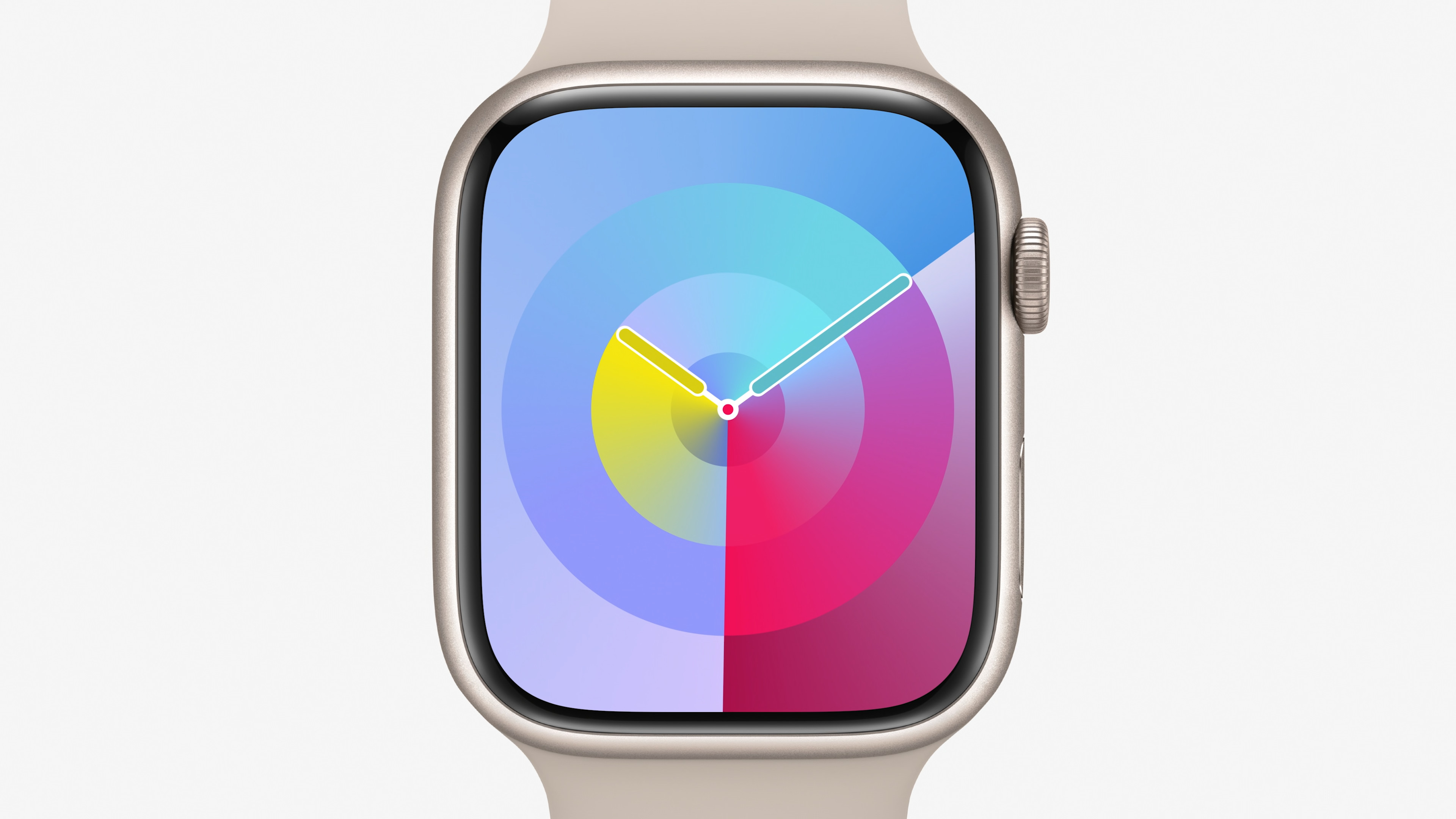 smartwatch colorful gradient face