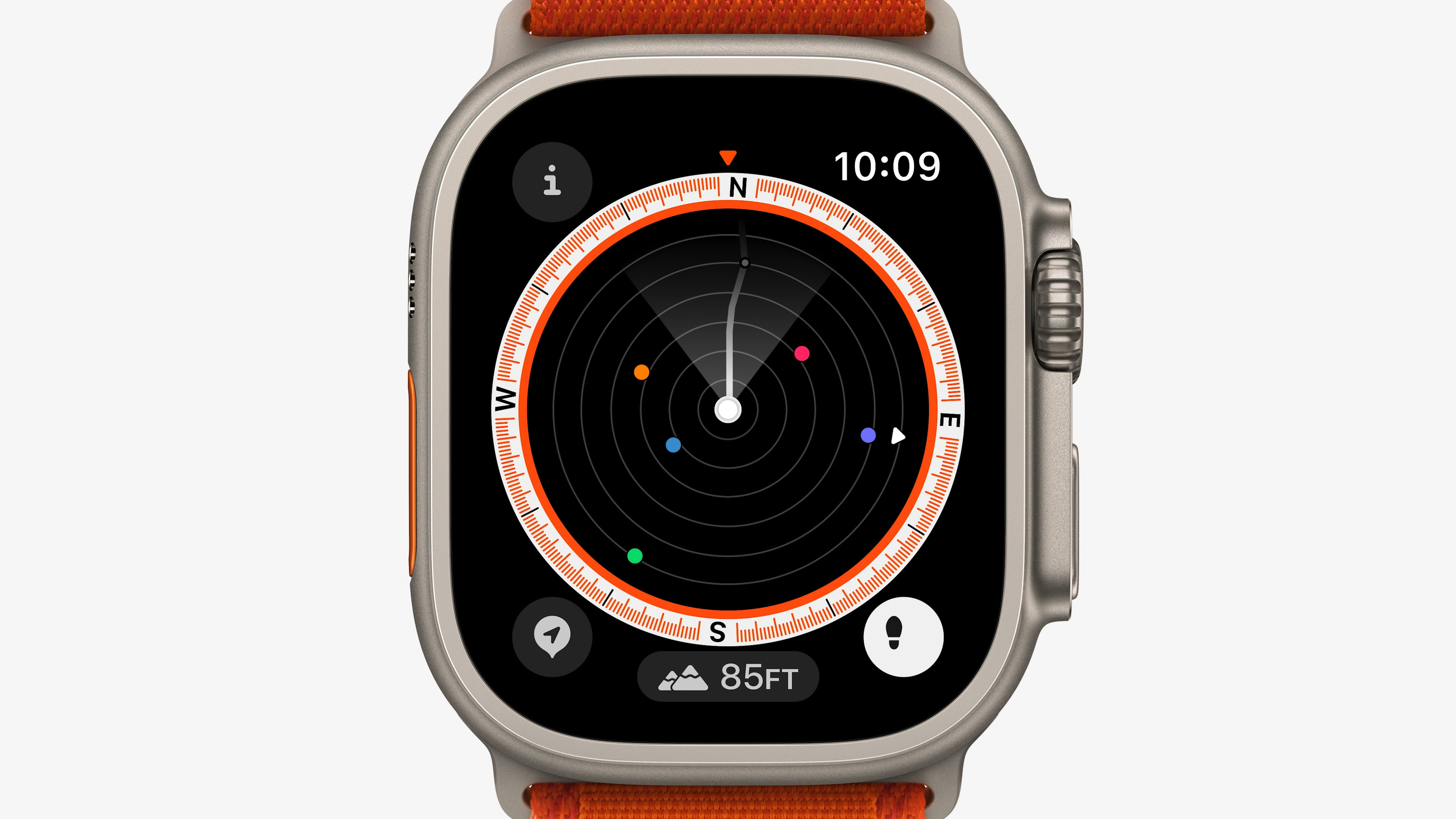 smartwatch compass navigation