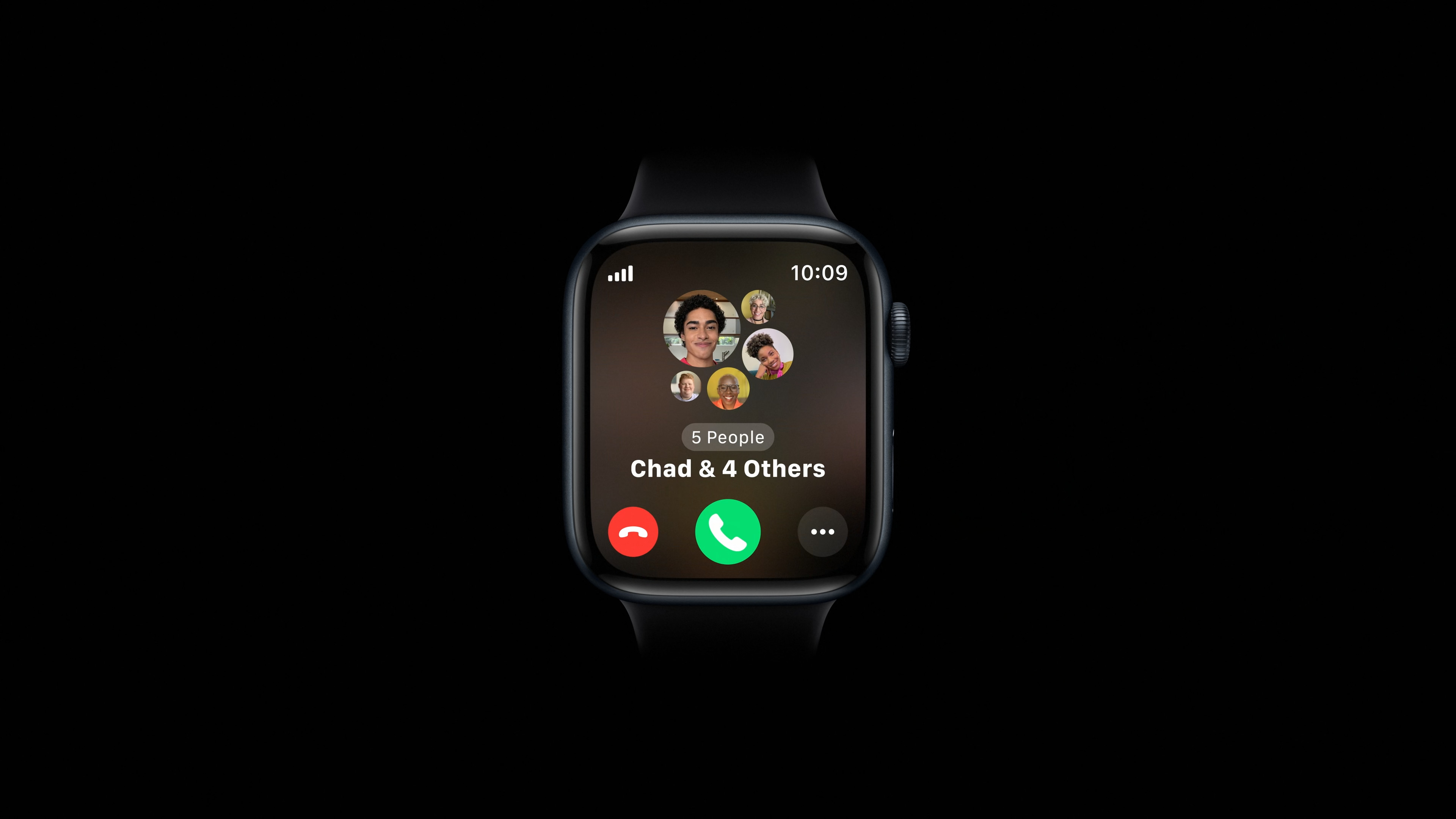 smartwatch group call interface