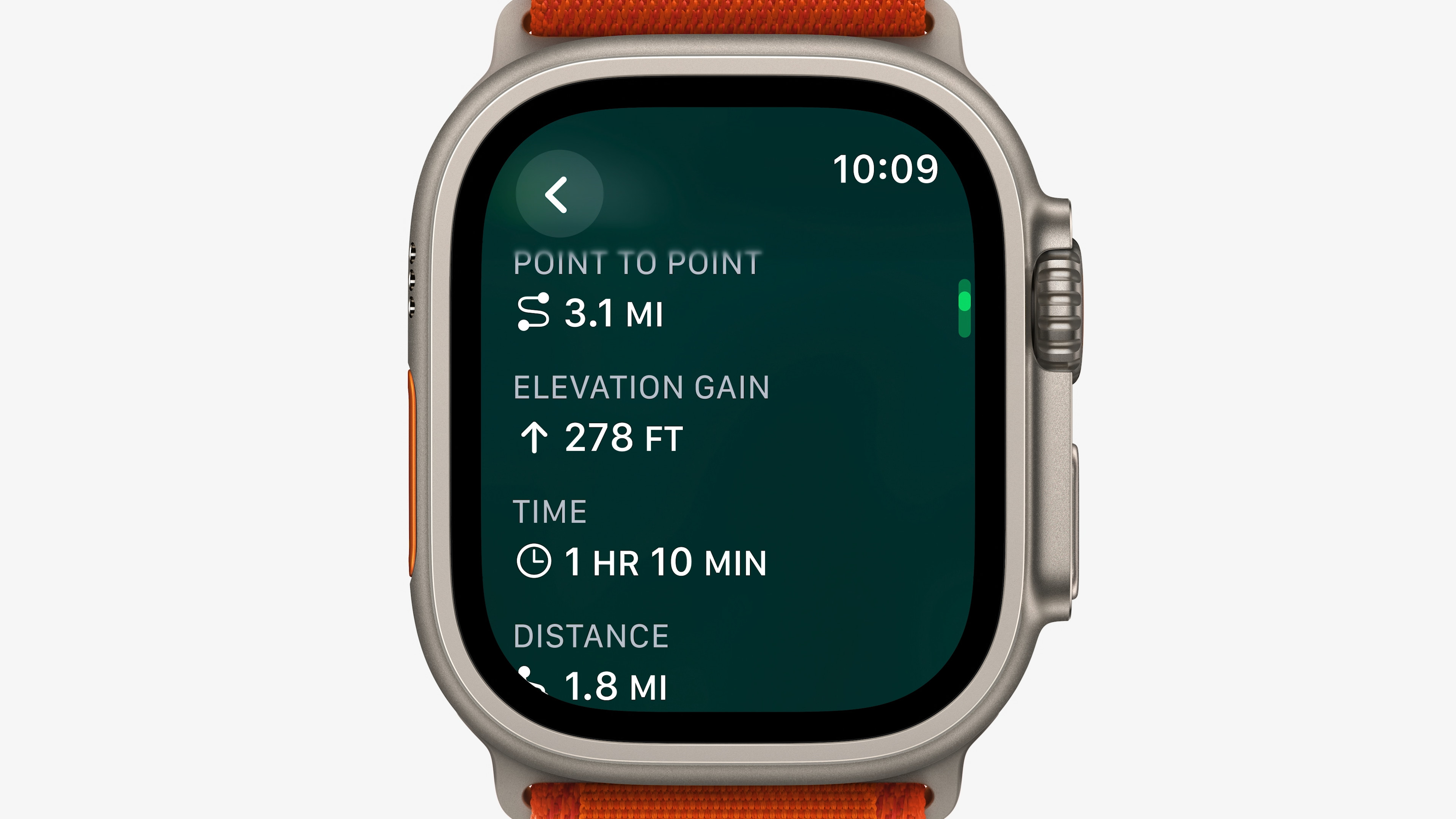 smartwatch hiking stats