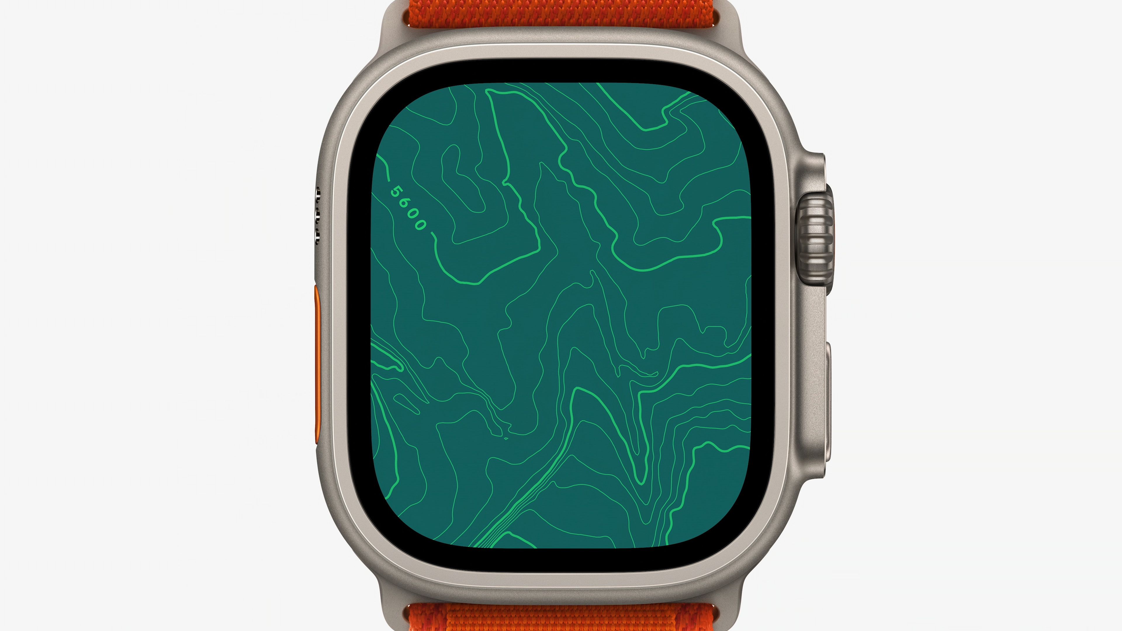 smartwatch topographic map