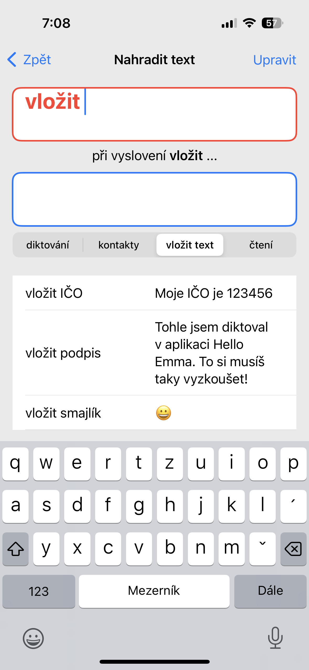 text insertion options