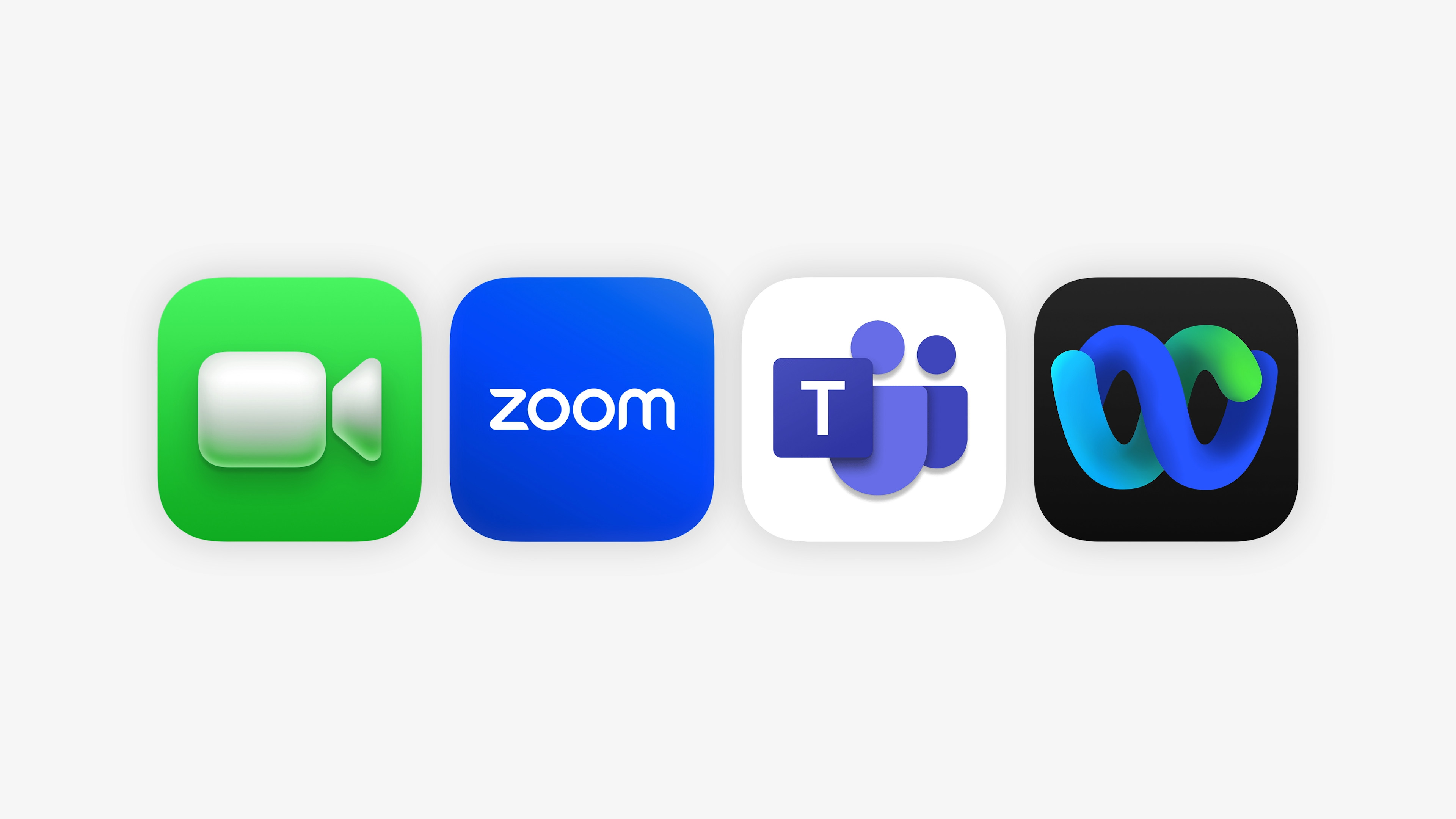 video conferencing app icons