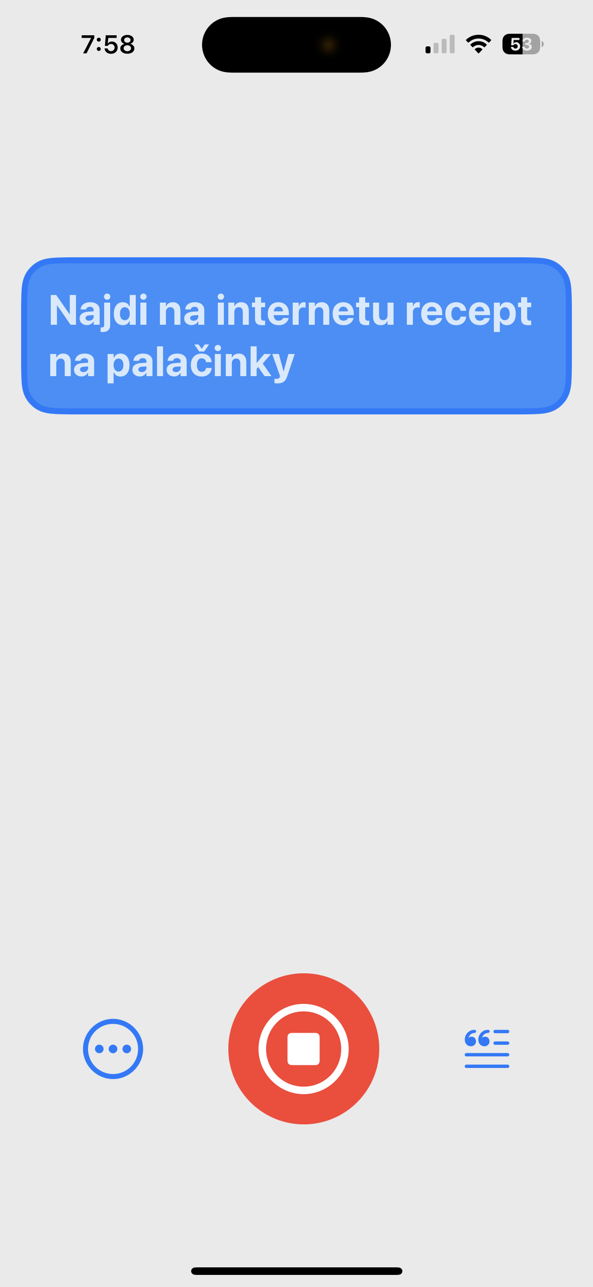 voice assistant pancake recipe search