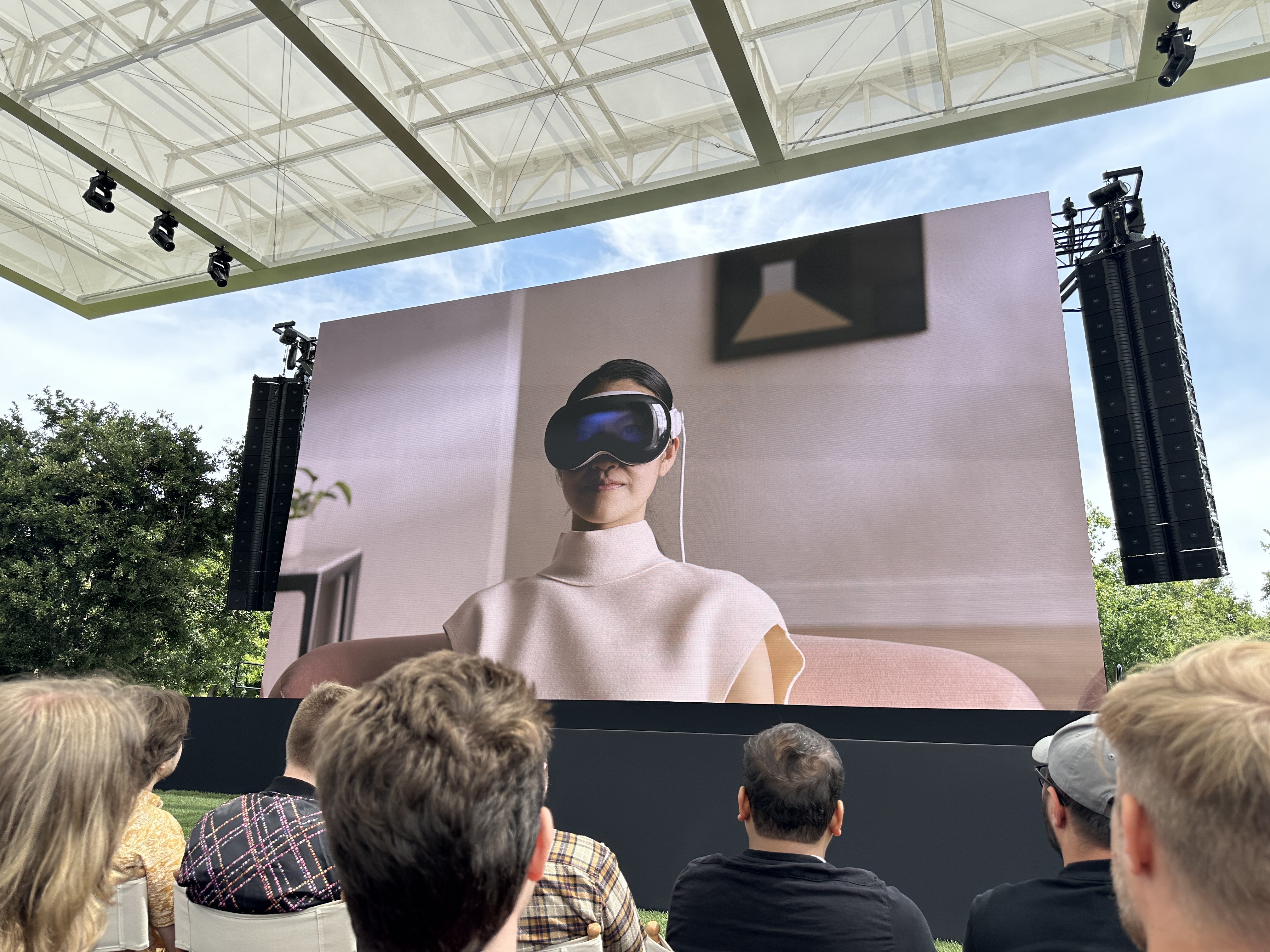 vr headset woman closeup