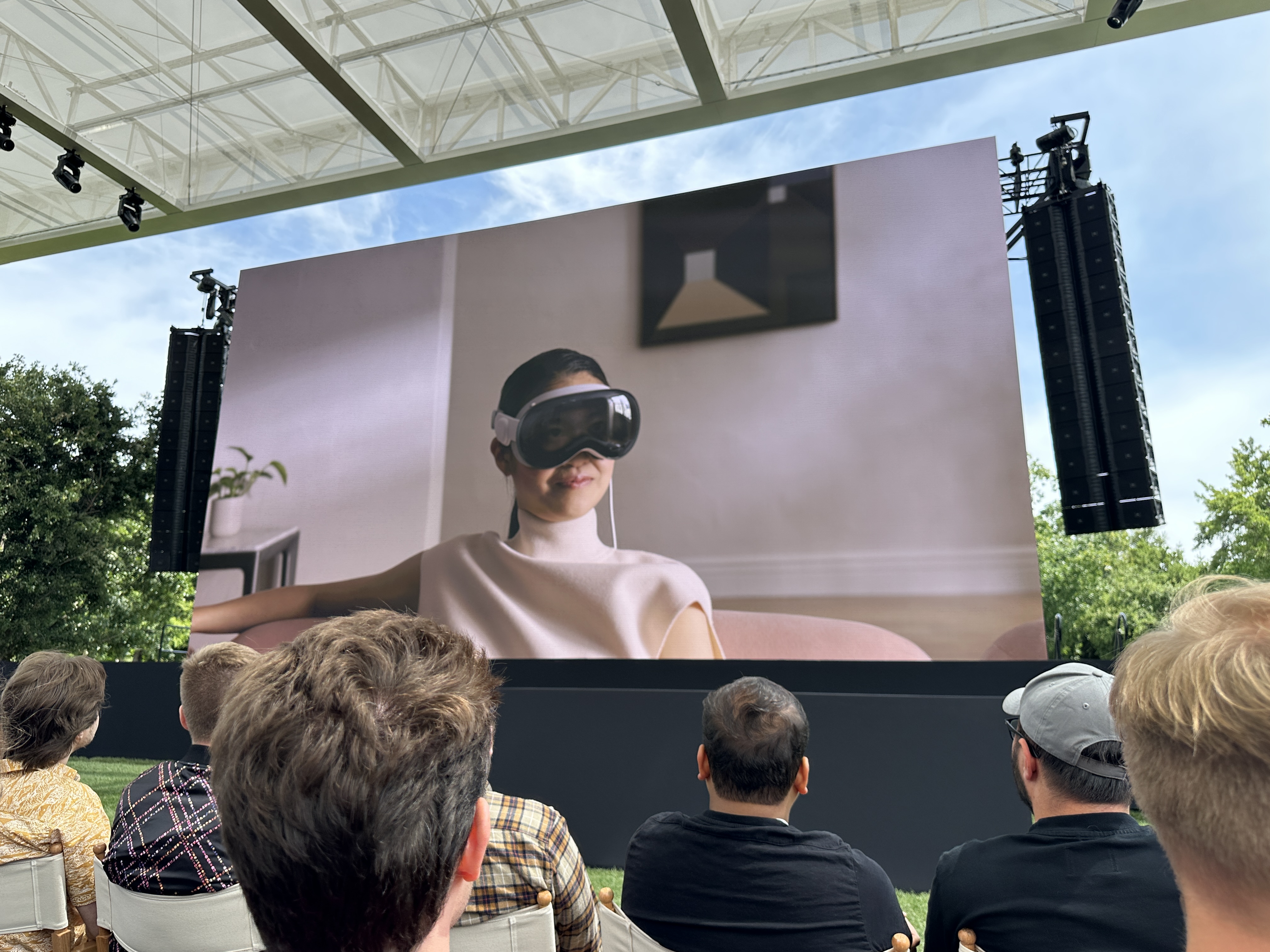 vr headset woman profile