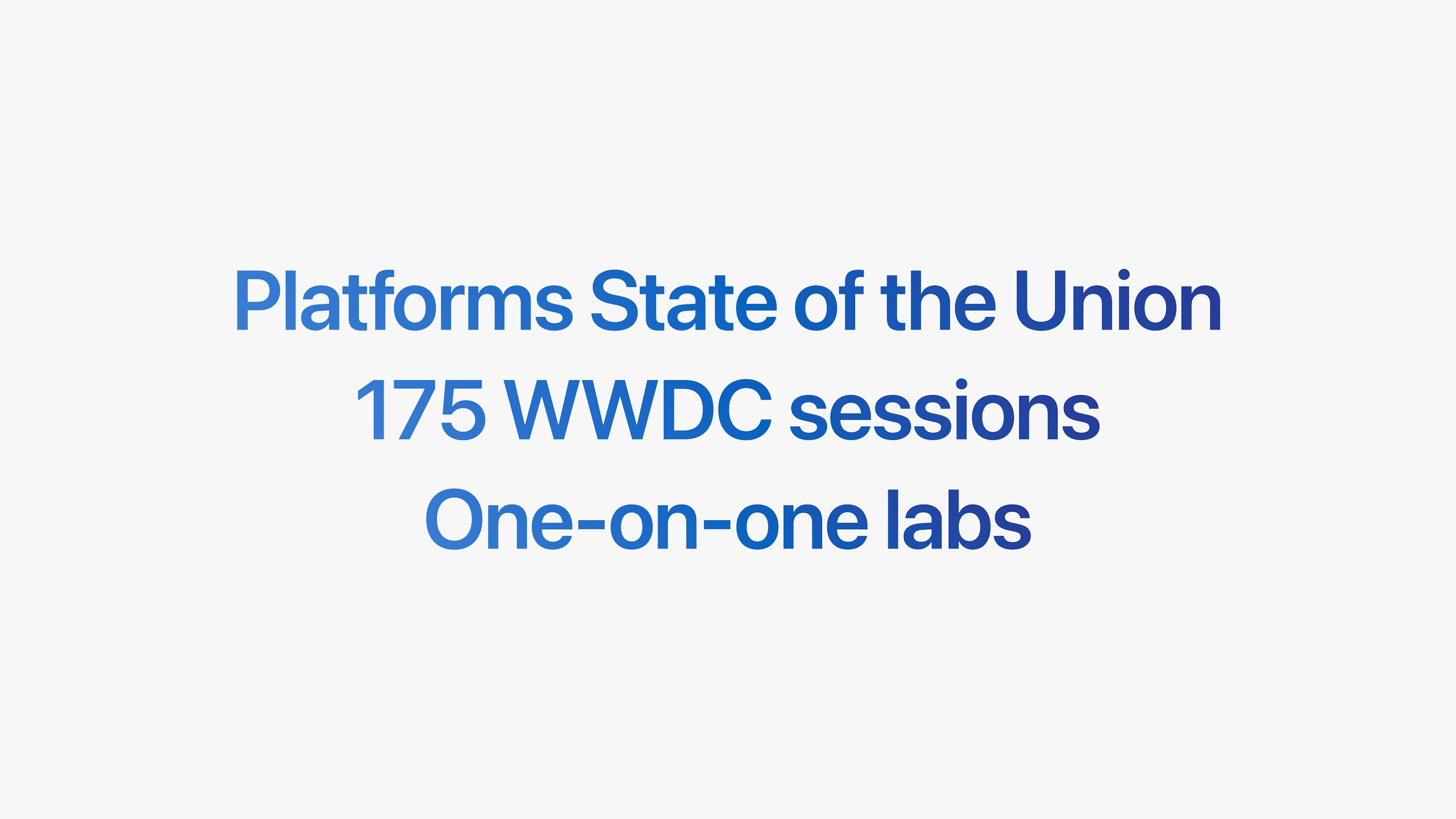 wwdc sessions announcement