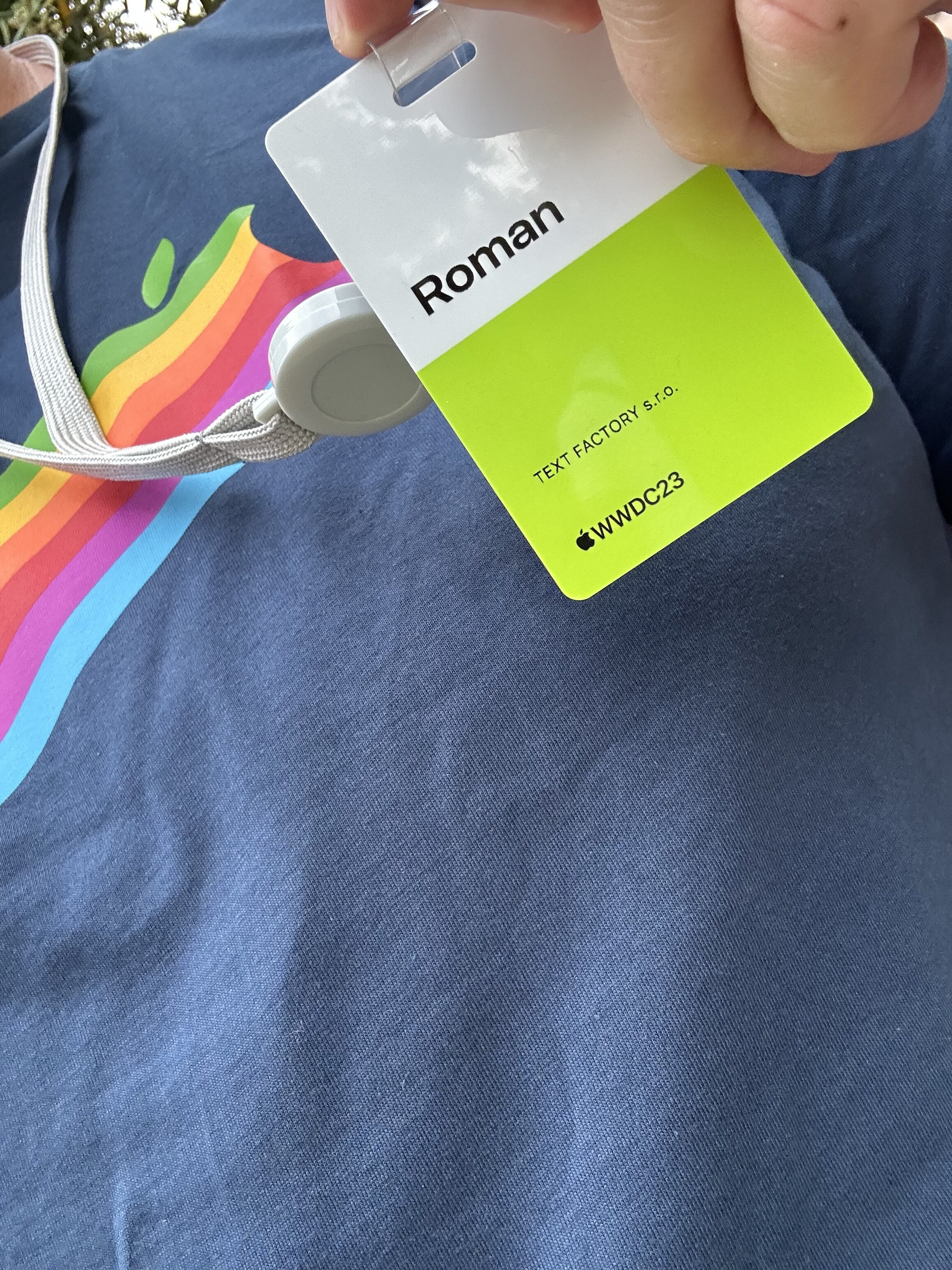 wwdc23 badge closeup