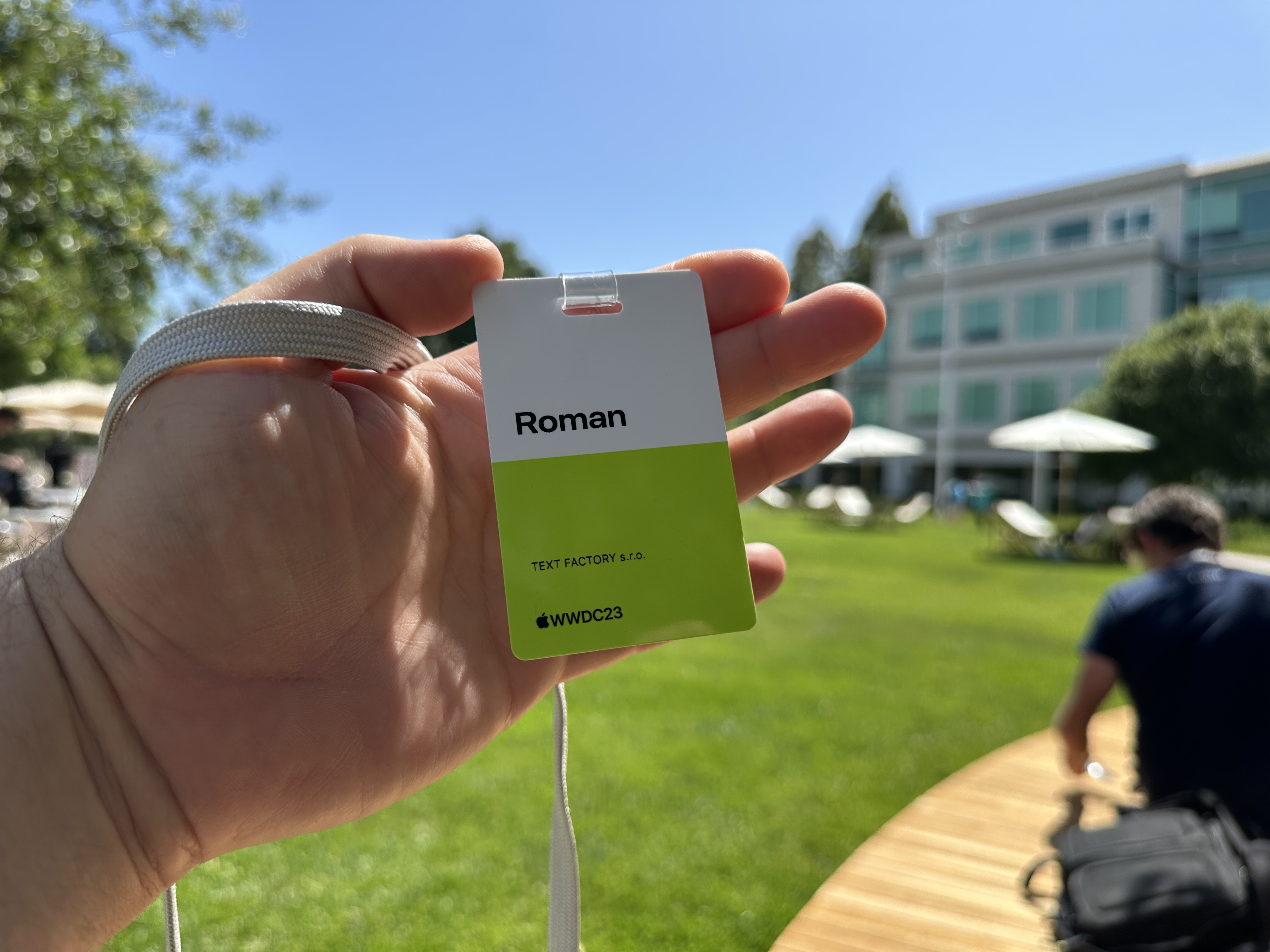 wwdc23 name badge outdoor