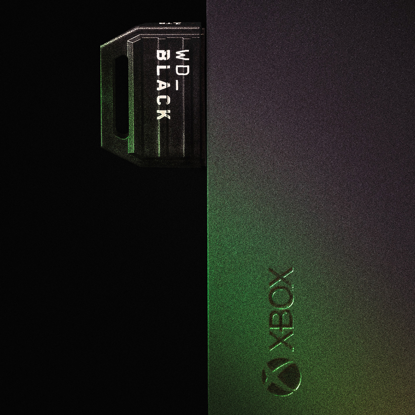 xbox console with storage card