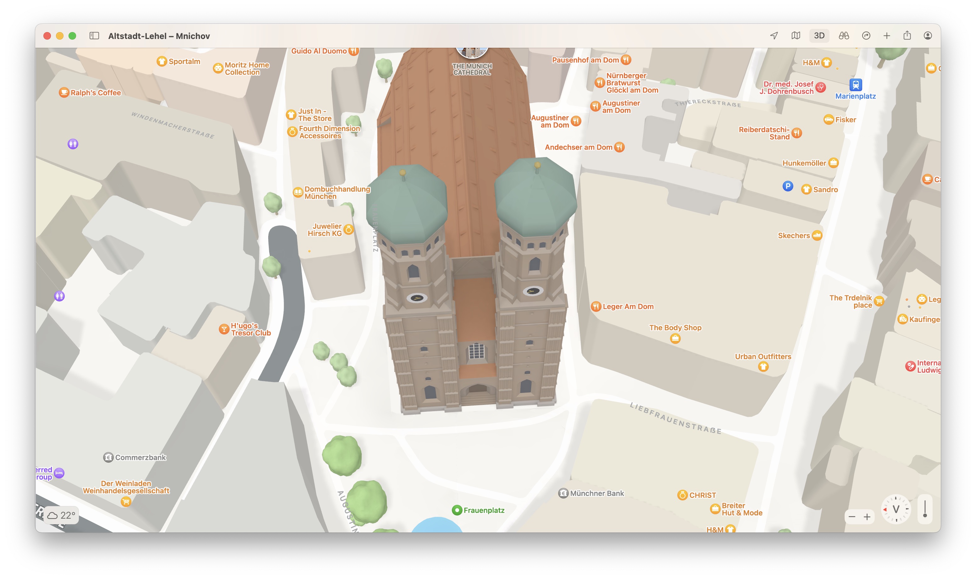 3d map church in munich