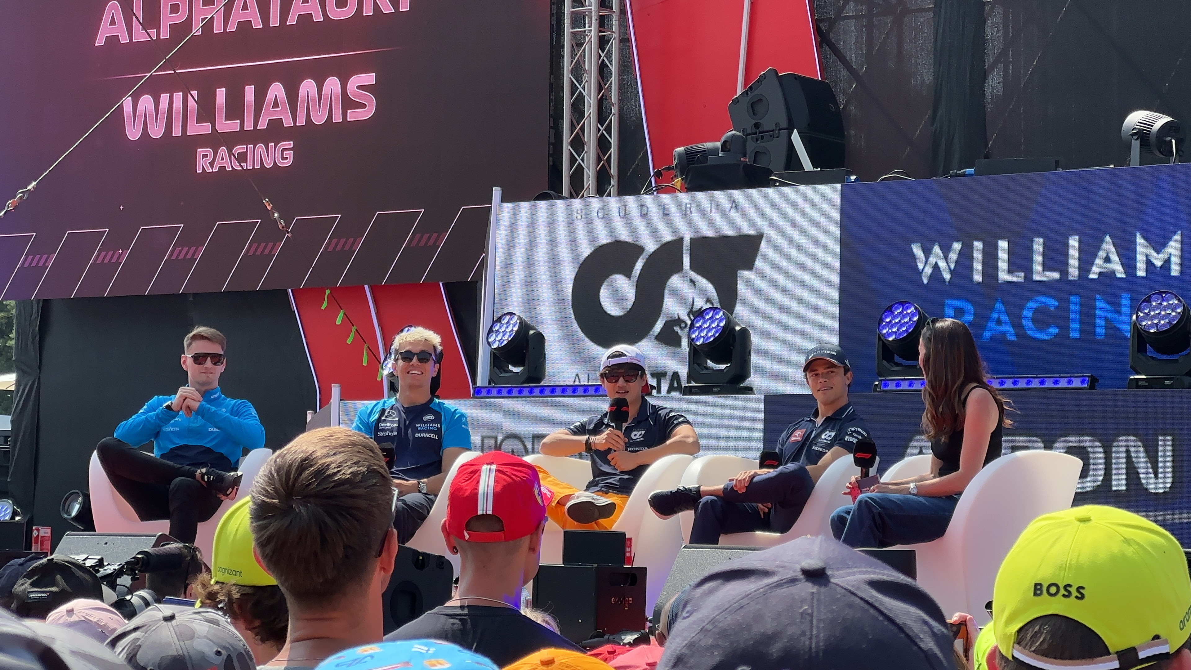 alphatauri williams racing panel