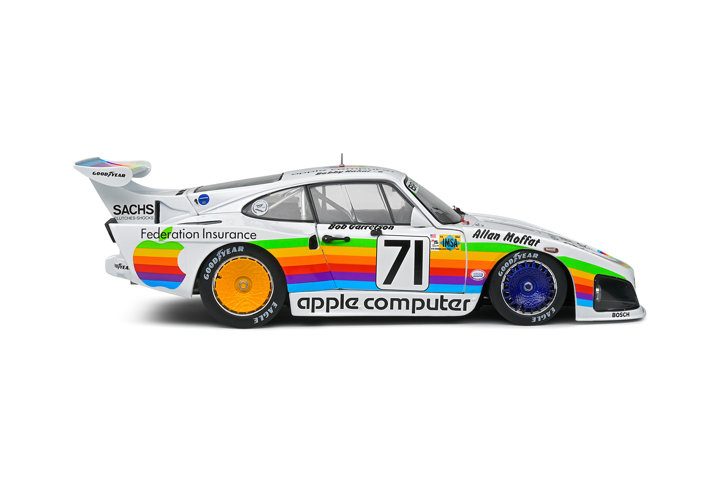 apple computer race car side profile