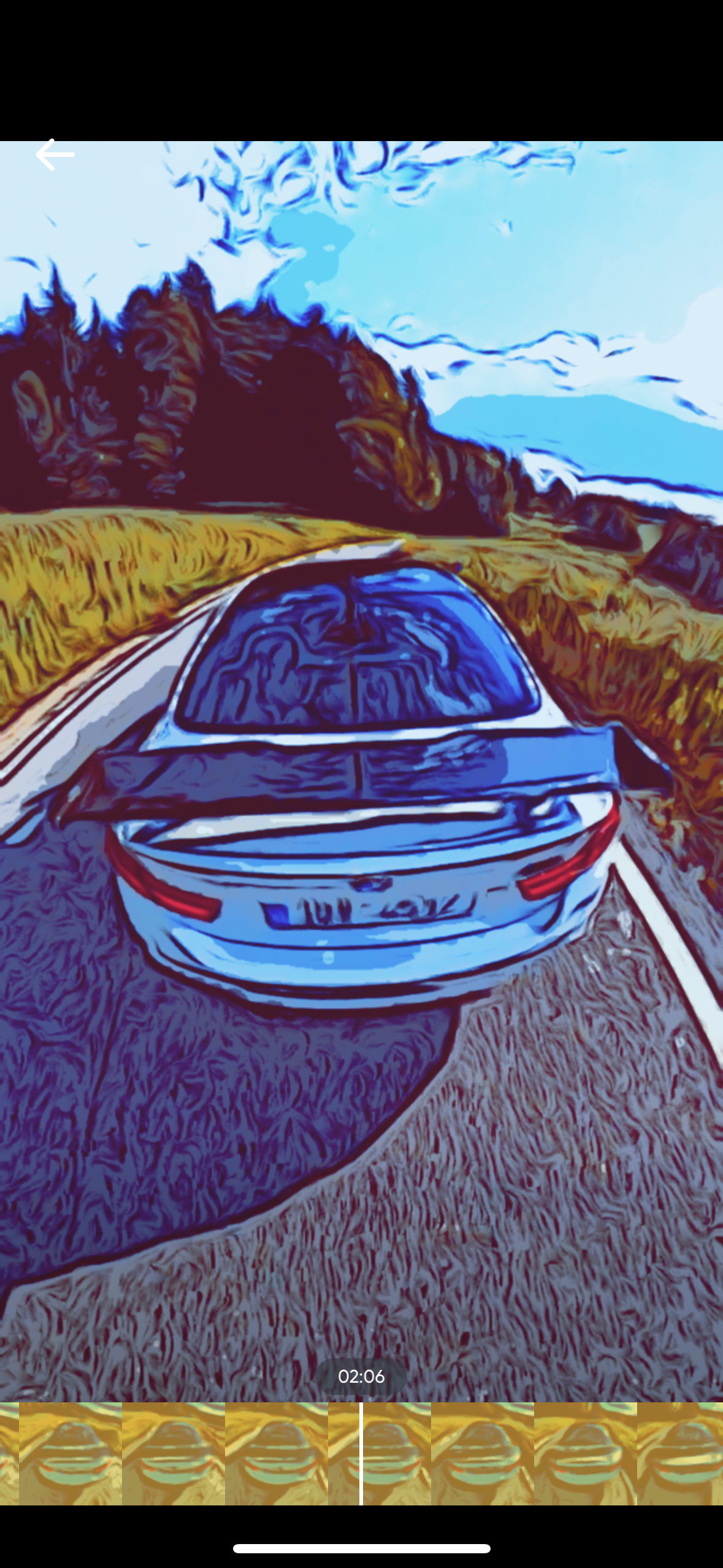 artistic car on road